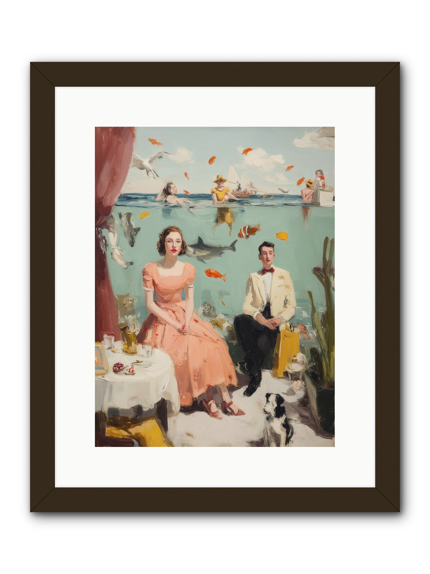 Underwater Revolution -- Framed Print - Black 12x16