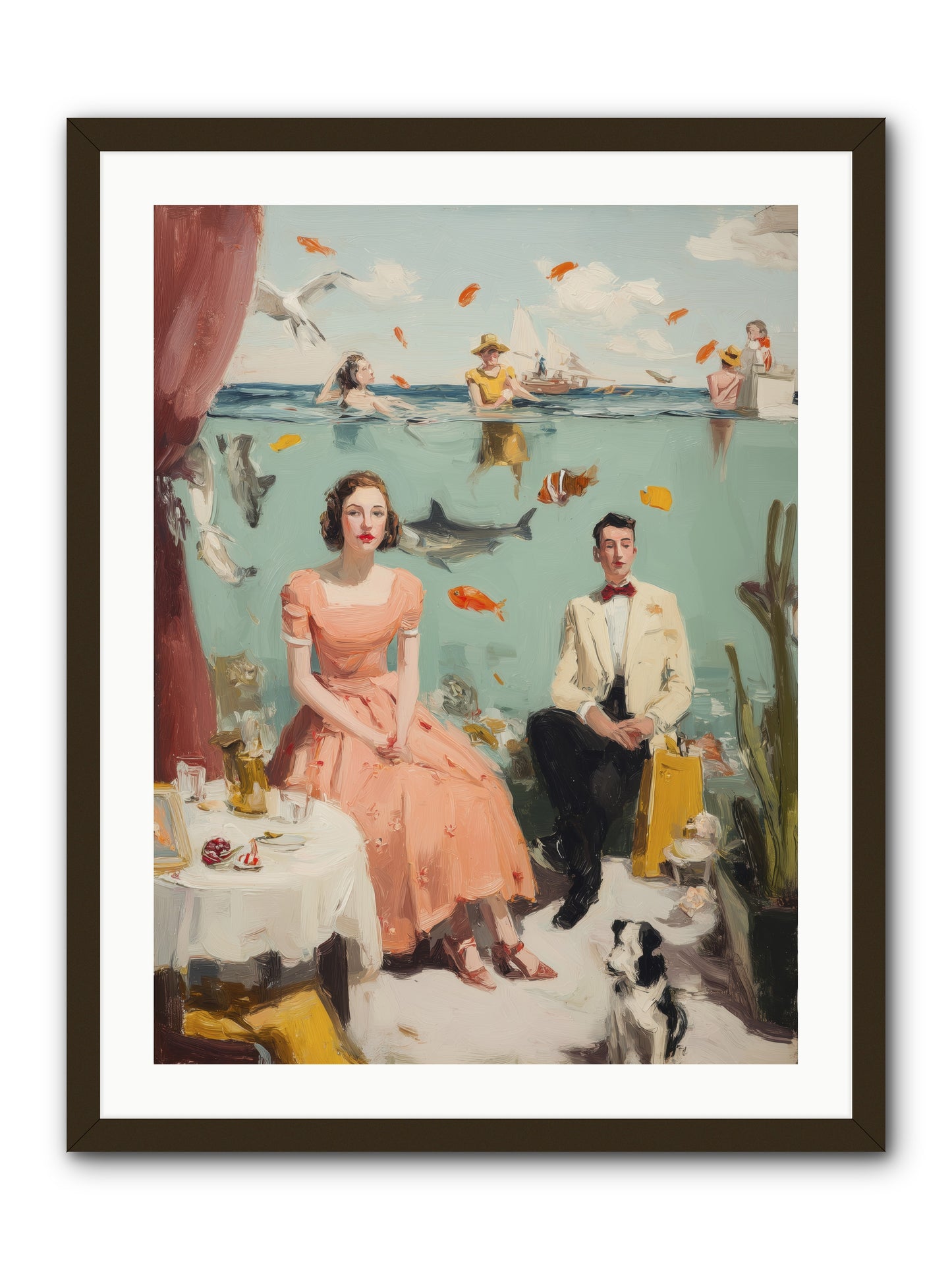 Underwater Revolution -- Framed Print - Black 24x32