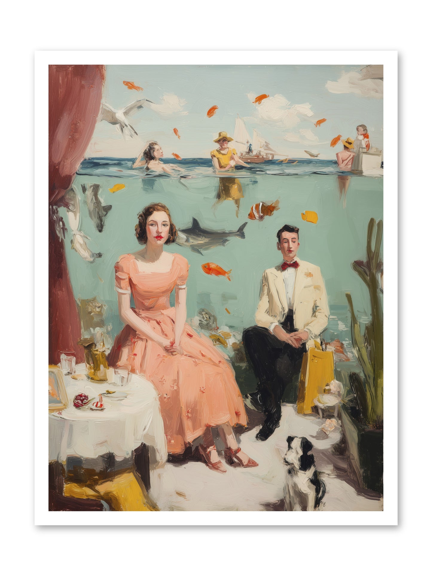 Underwater Revolution -- Loose Canvas Print 24x32
