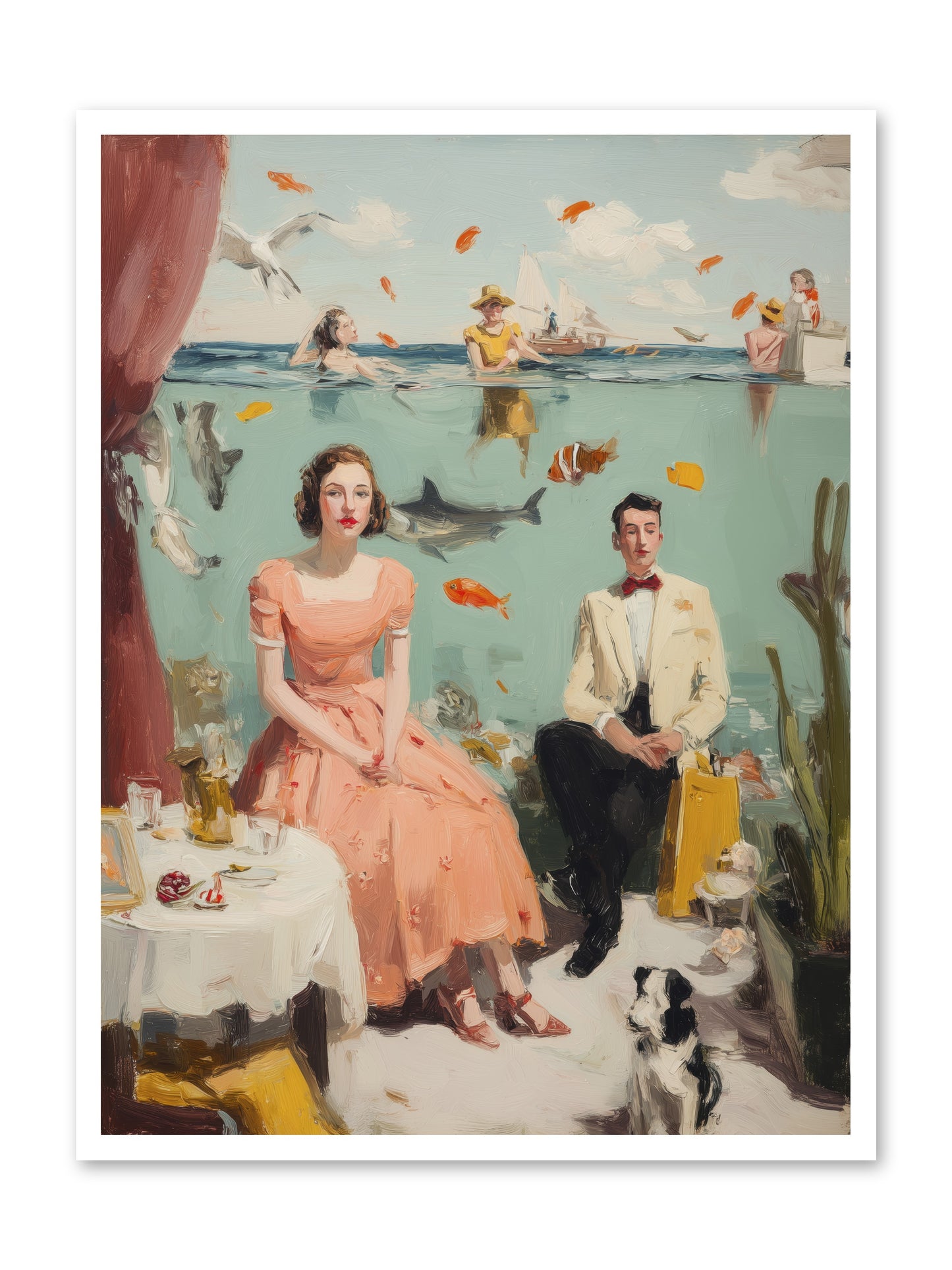 Underwater Revolution -- Loose Canvas Print 30x40