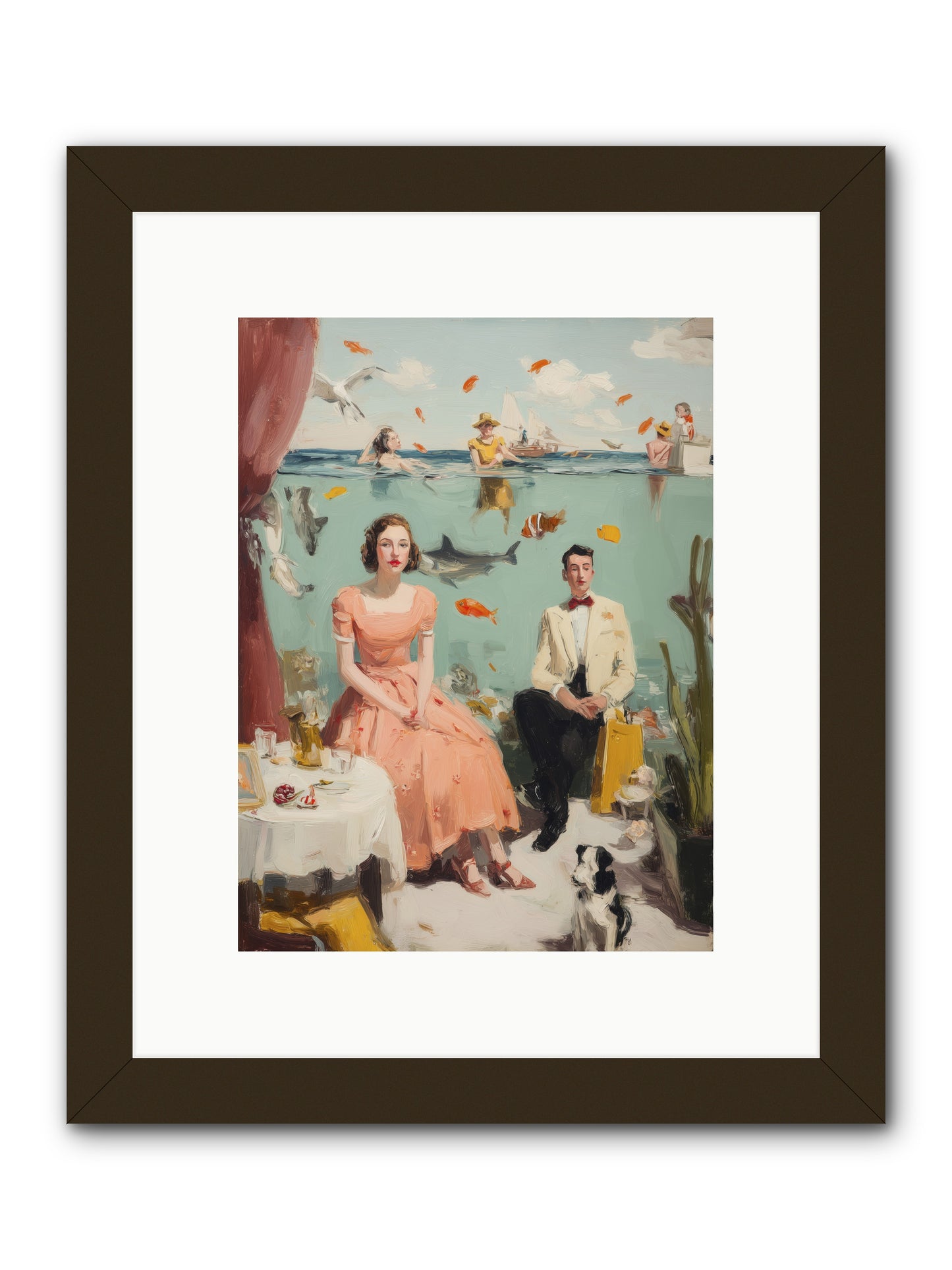 Underwater Revolution -- Framed Print - Black 9x12