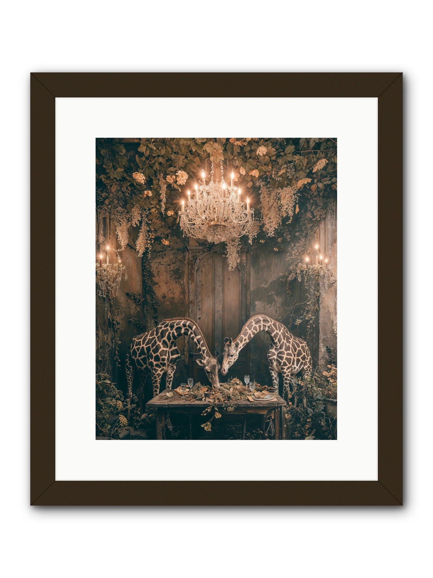Une Soiree -- Framed Print - Black 12x15