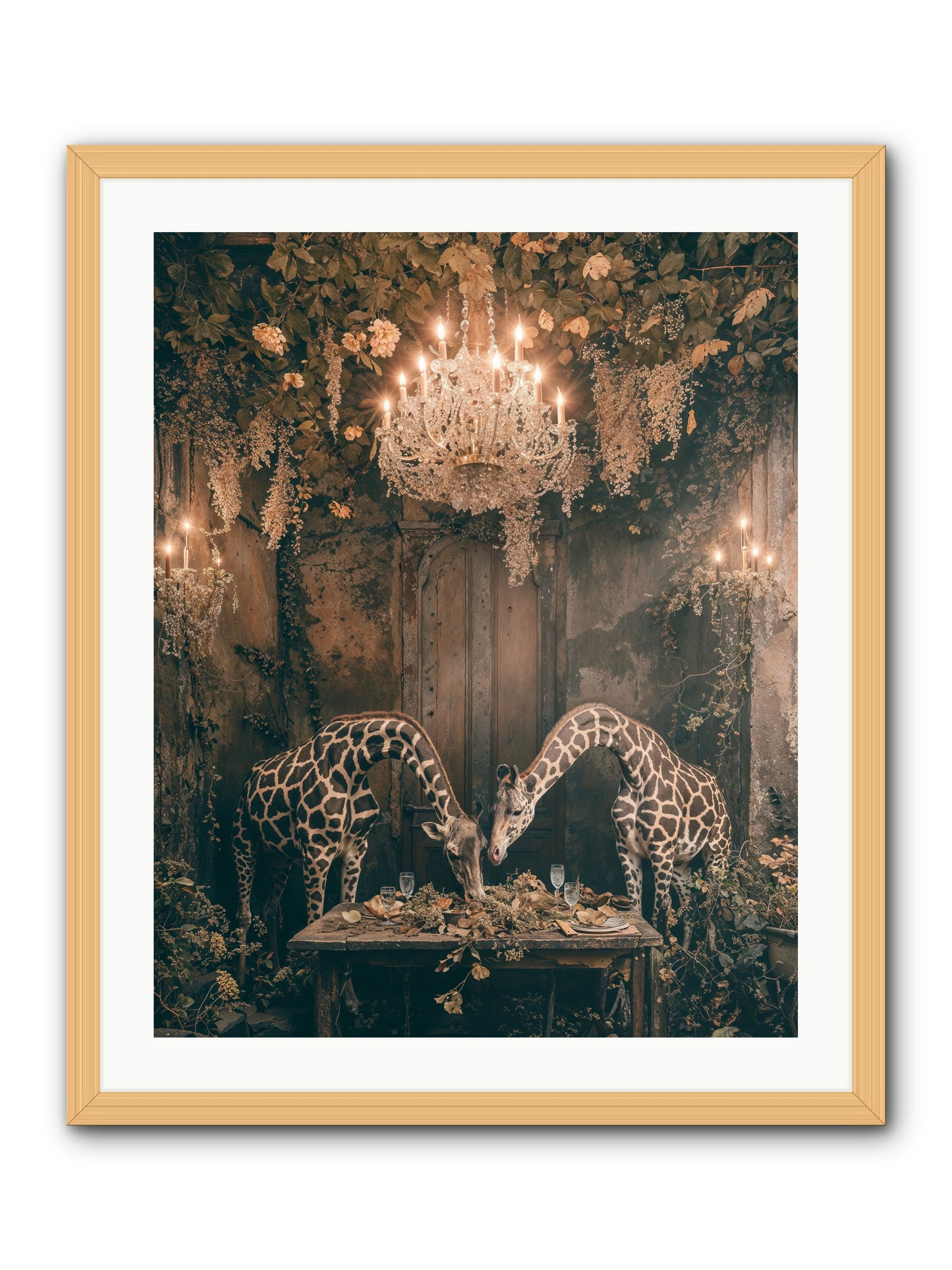 Une Soiree -- Framed Print - Natural 24x30