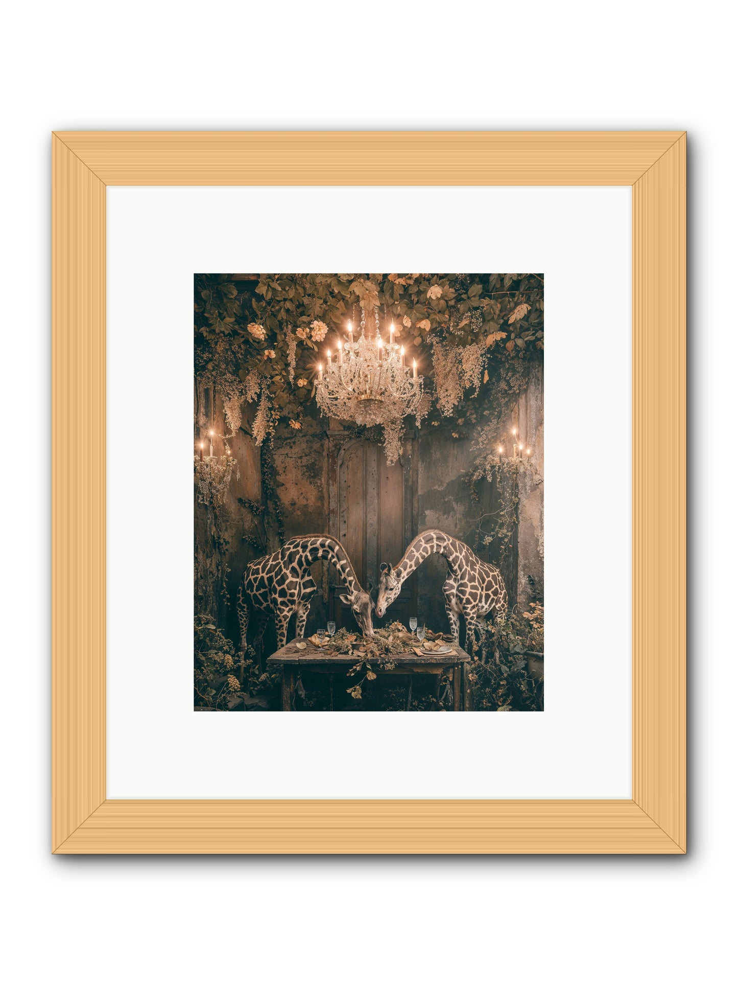 Une Soiree -- Framed Print - Natural 8x10