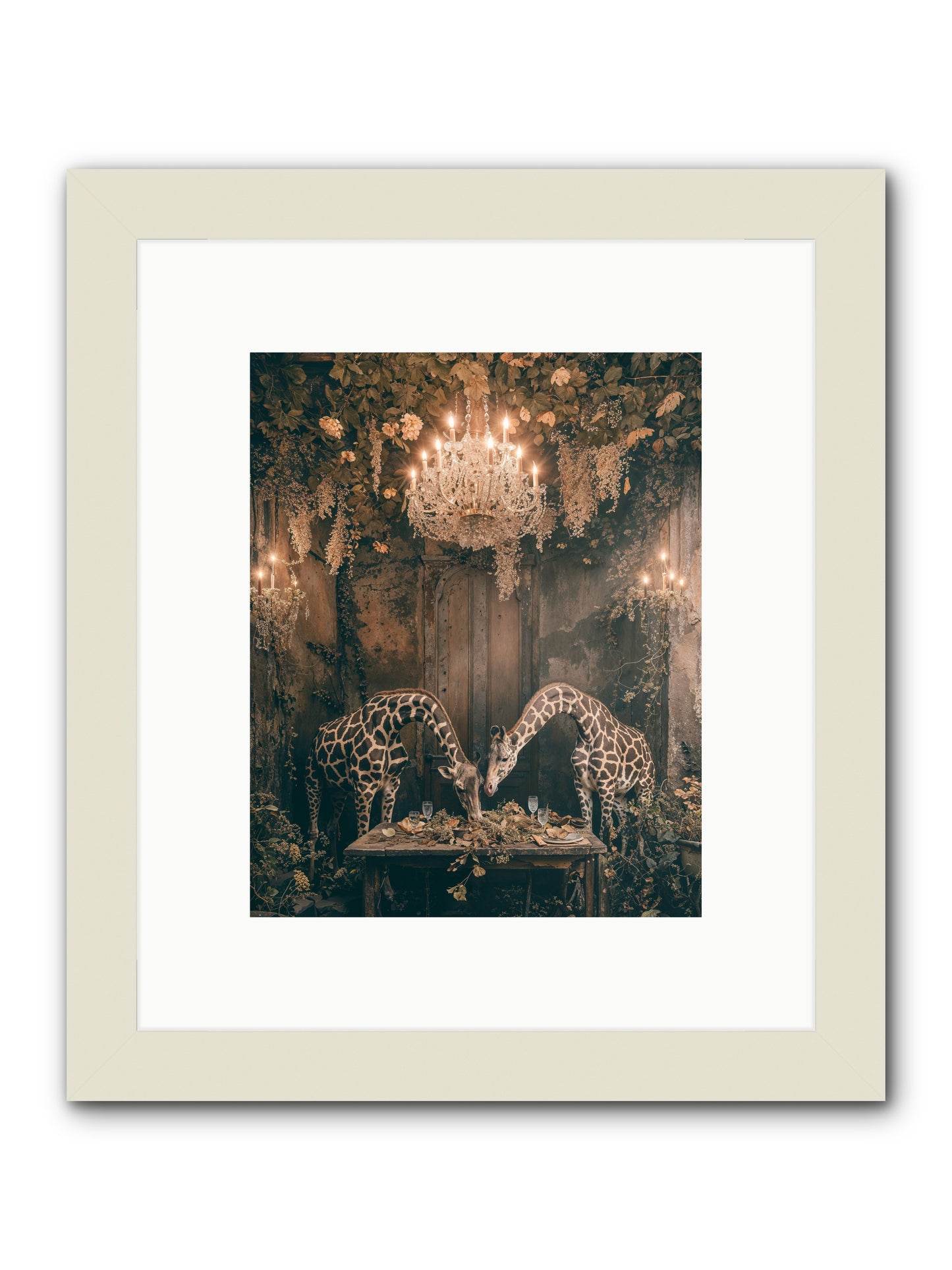 Une Soiree -- Framed Print - White 8x10