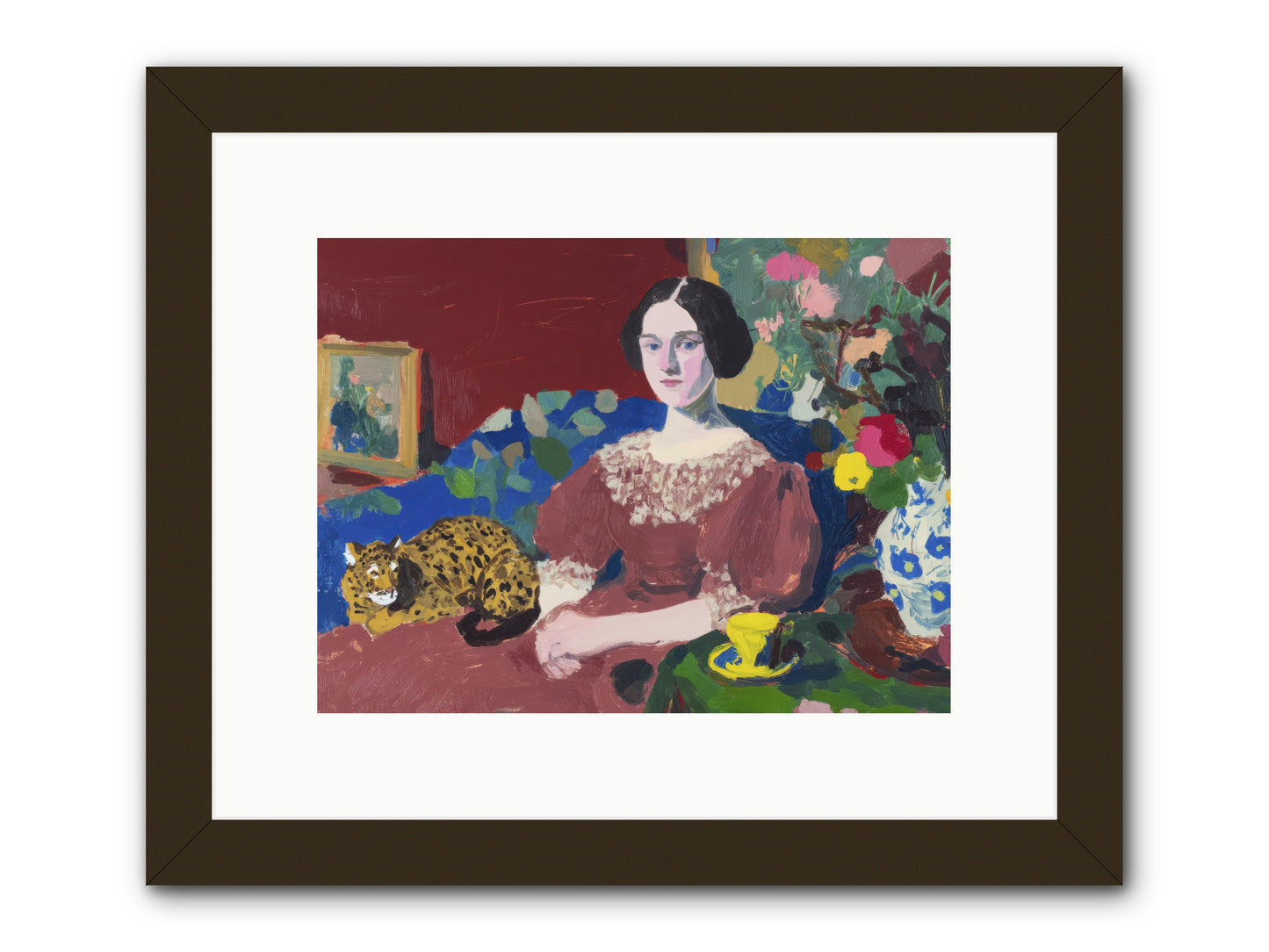 Unexpected Guest -- Framed Print - Black 12x9
