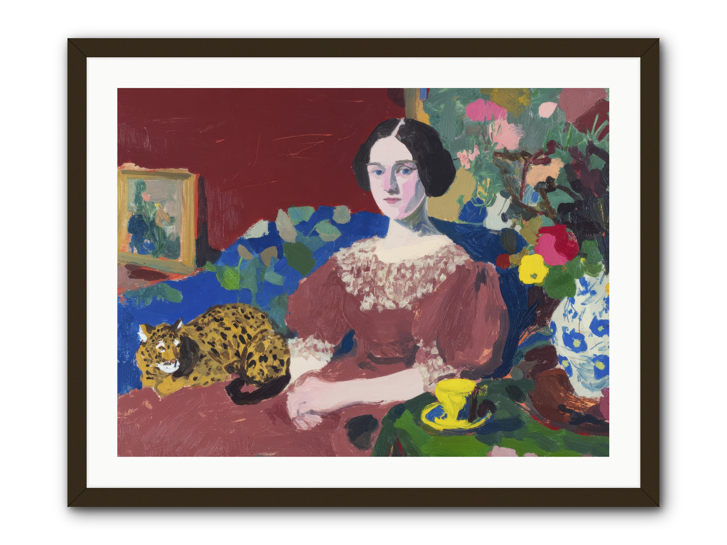Unexpected Guest -- Framed Print - Black 32x24
