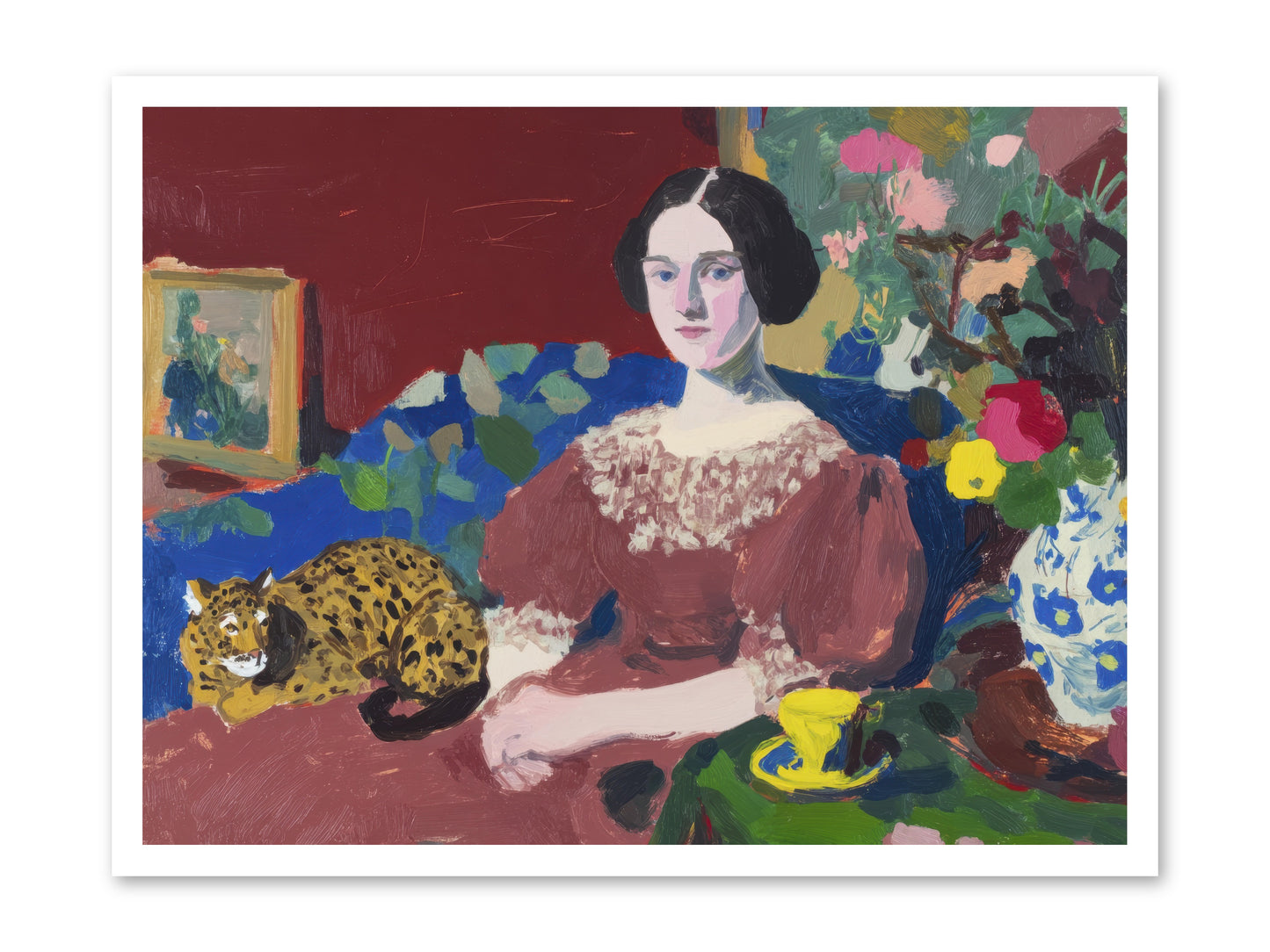 Unexpected Guest -- Loose Canvas Print 32x24