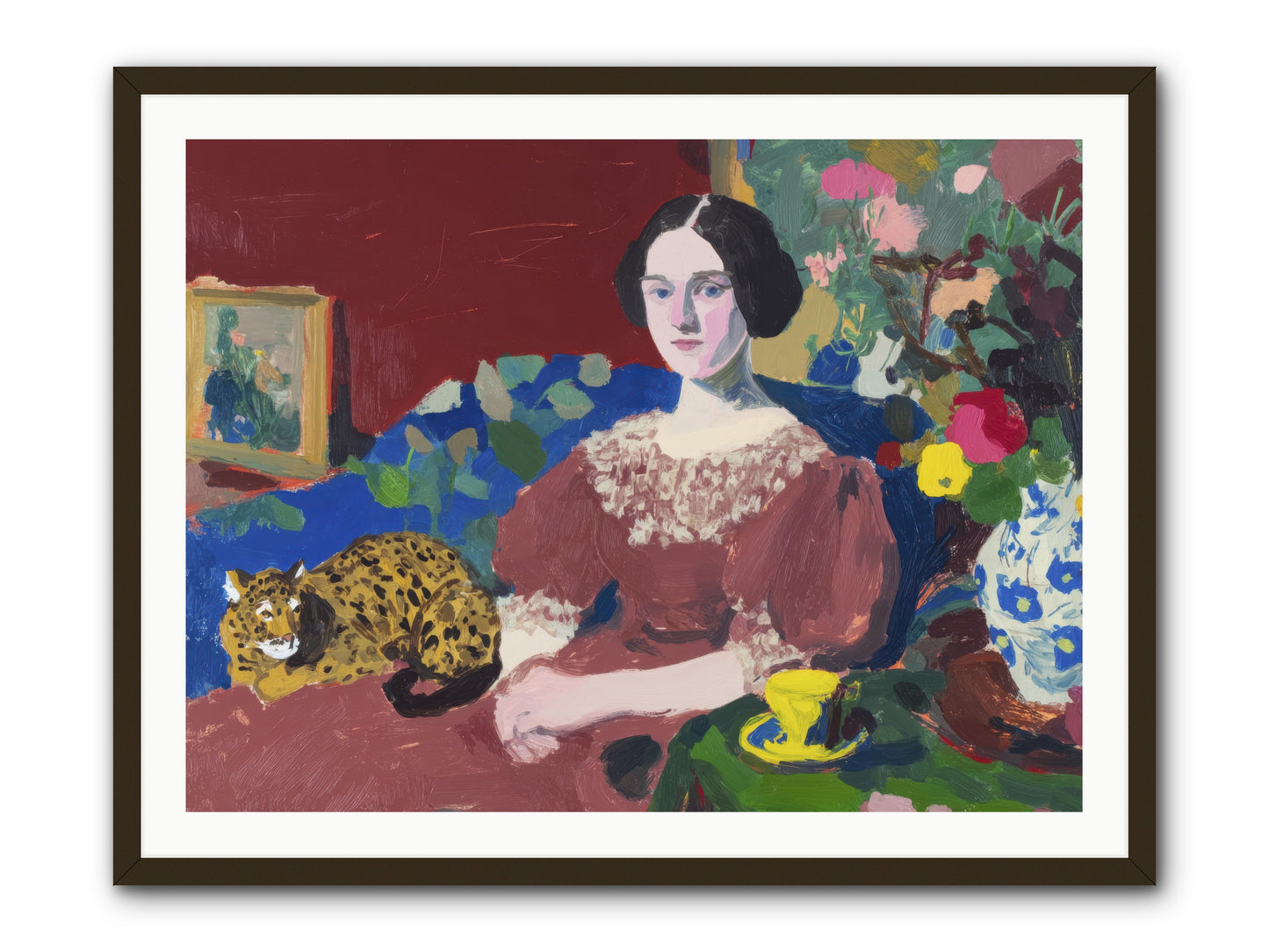 Unexpected Guest -- Framed Print - Black 40x30