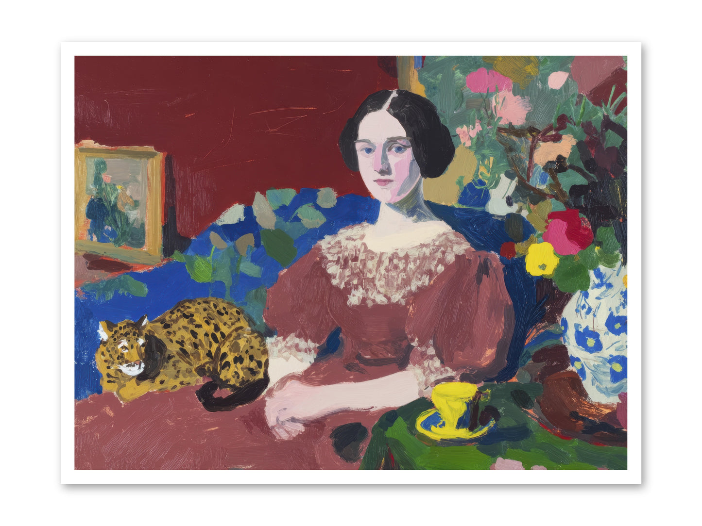 Unexpected Guest -- Loose Canvas Print 40x30