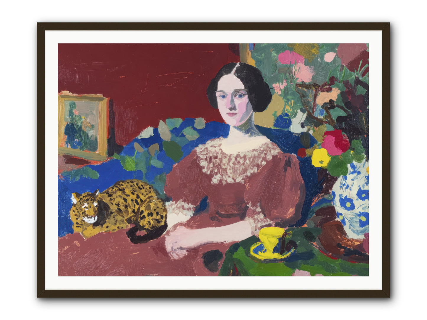 Unexpected Guest -- Framed Print - Black 48x36