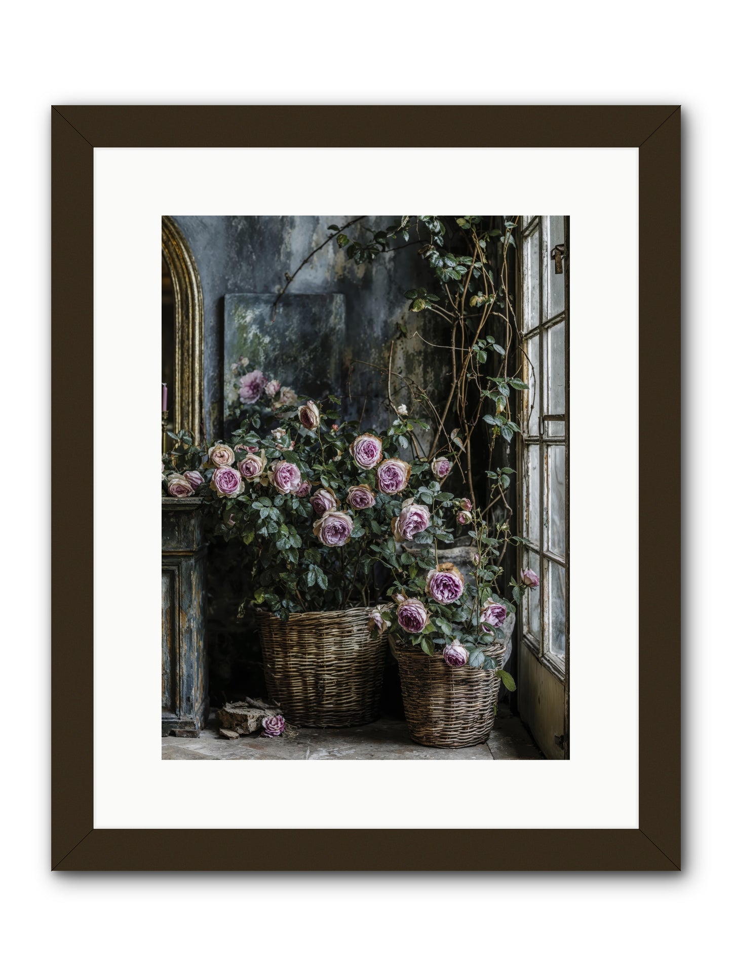 Unfinished Petal Symphony -- Framed Print - Black 12x16