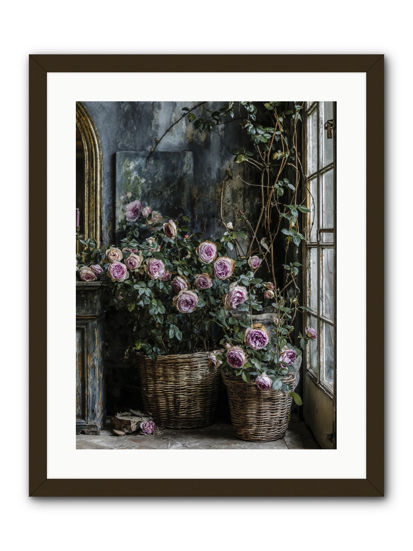 Unfinished Petal Symphony -- Framed Print - Black 18x24