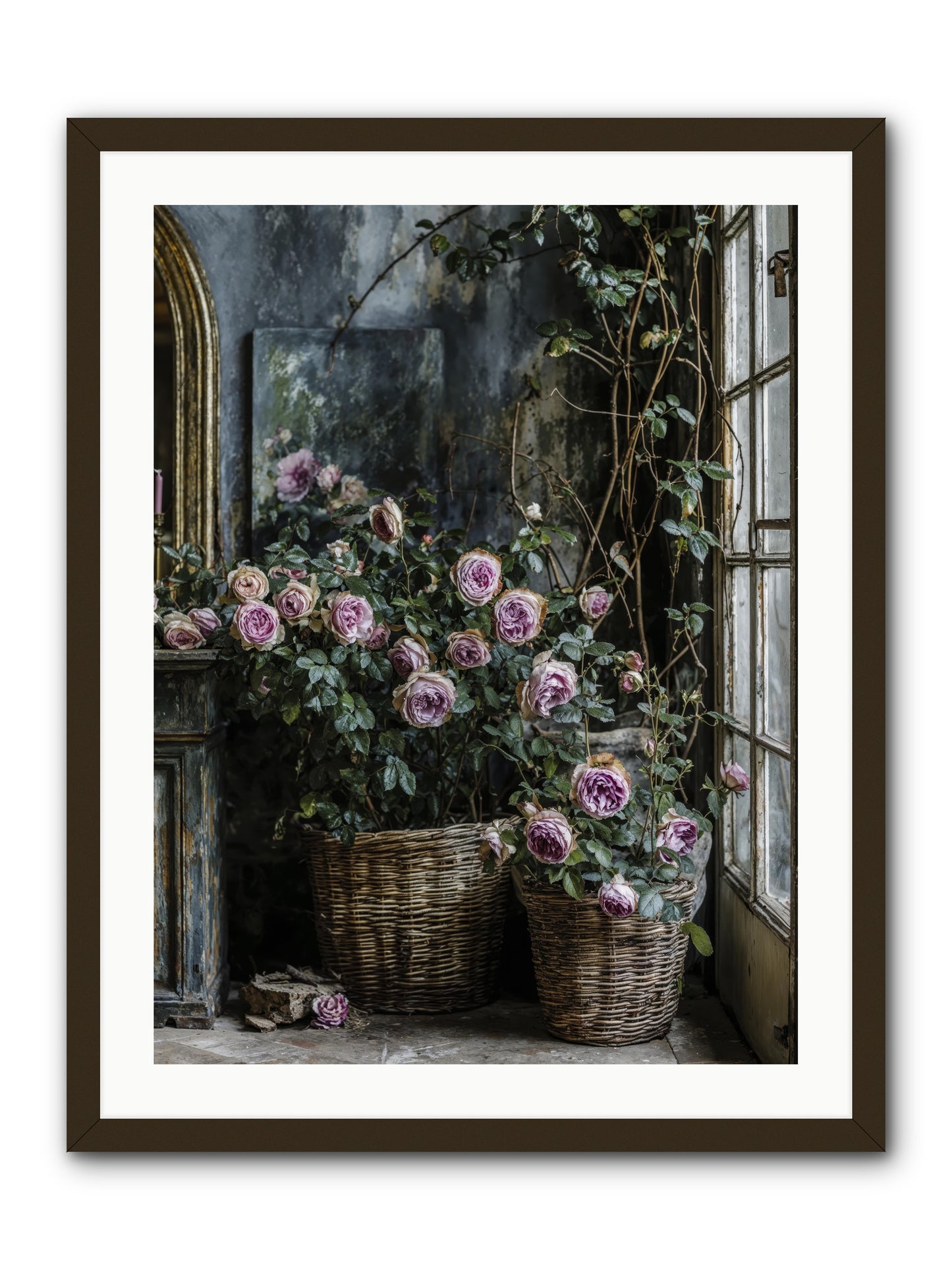 Unfinished Petal Symphony -- Framed Print - Black 24x32