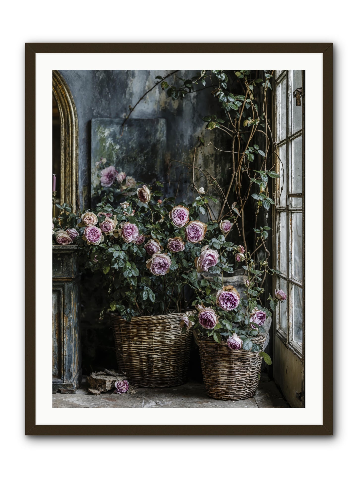 Unfinished Petal Symphony -- Framed Print - Black 30x40