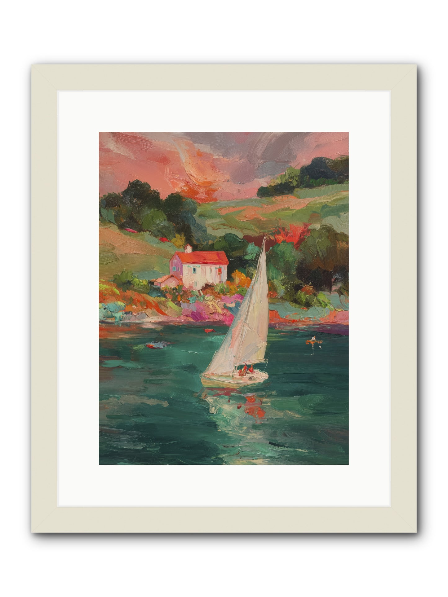 Unhurried Journeys -- Framed Print - White 12x16