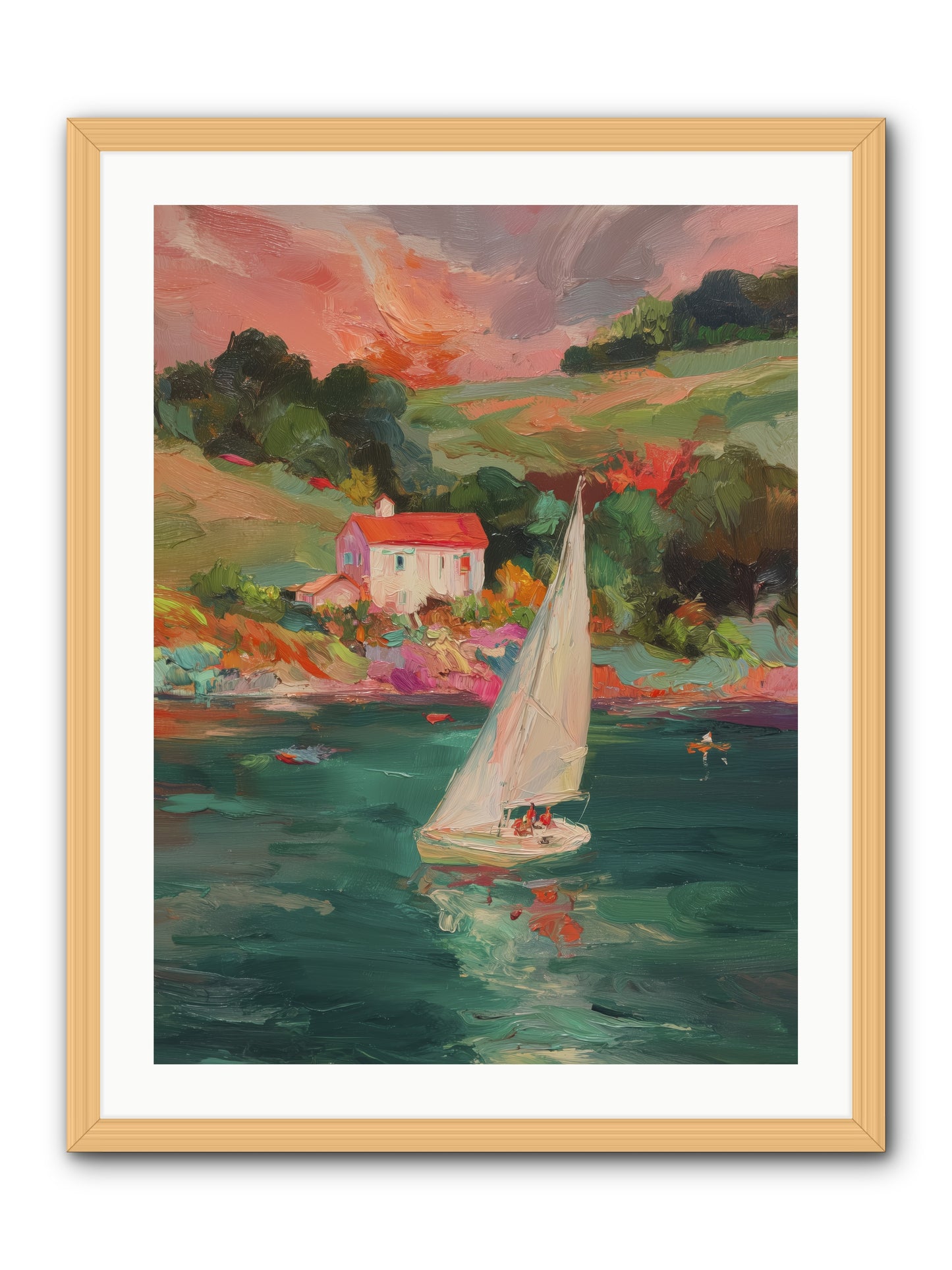 Unhurried Journeys -- Framed Print - Natural 24x32