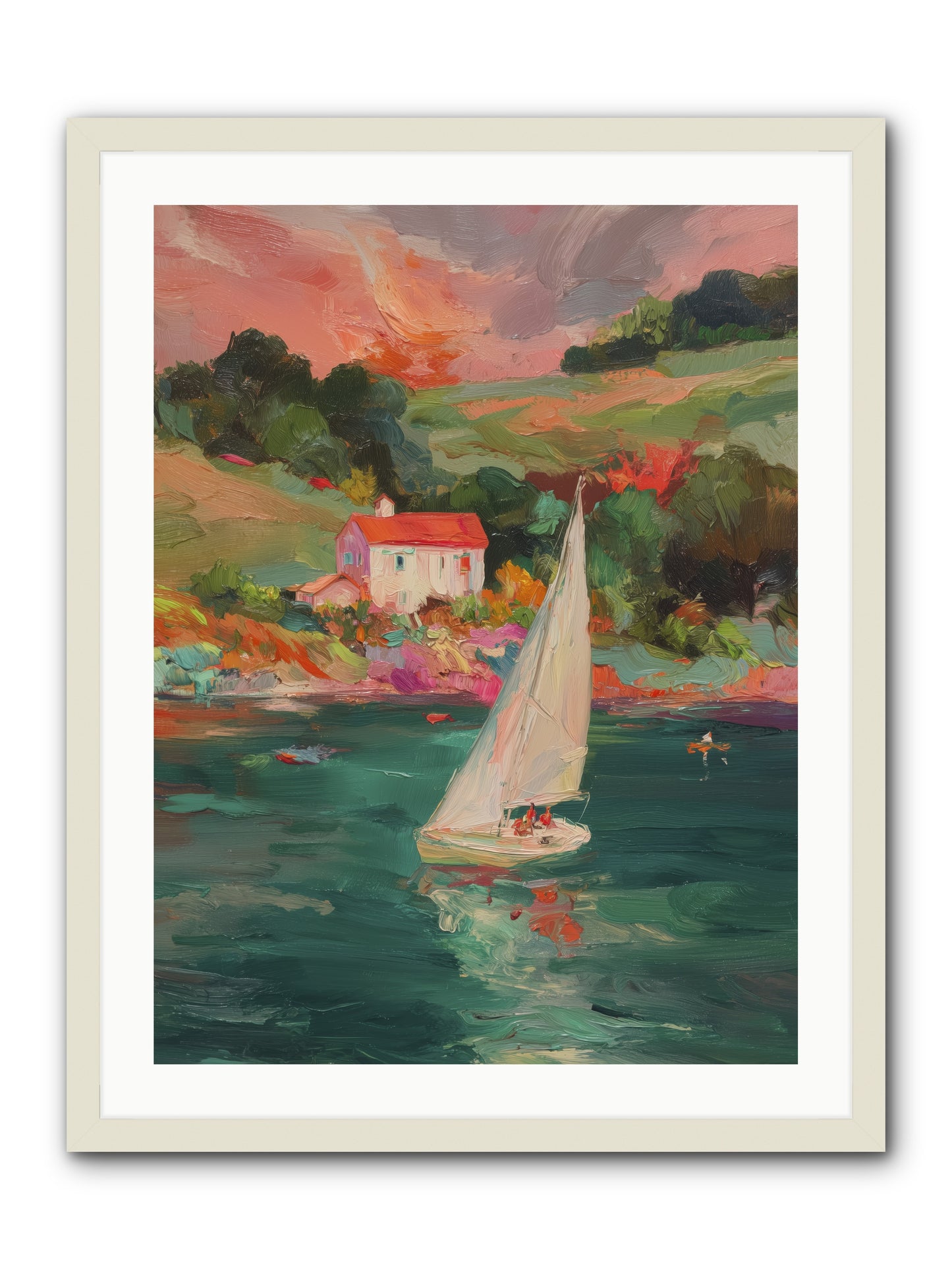 Unhurried Journeys -- Framed Print - White 24x32