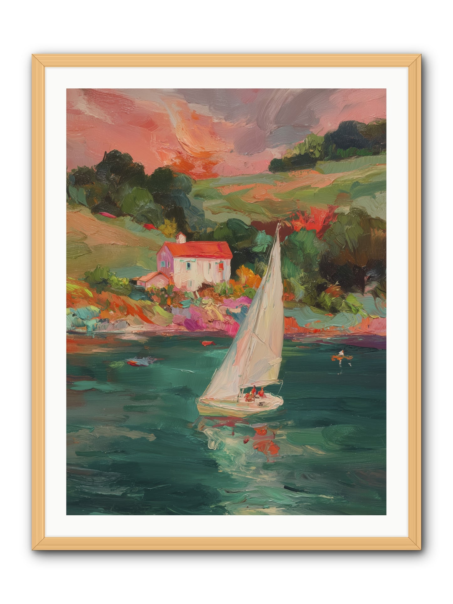 Unhurried Journeys -- Framed Print - Natural 30x40