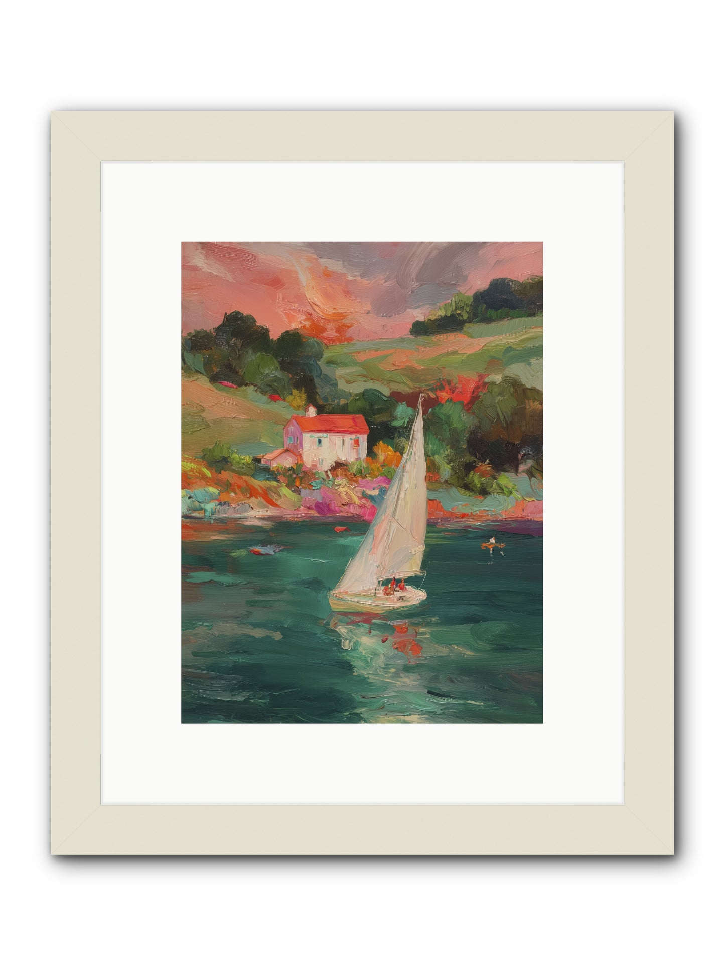 Unhurried Journeys -- Framed Print - White 9x12