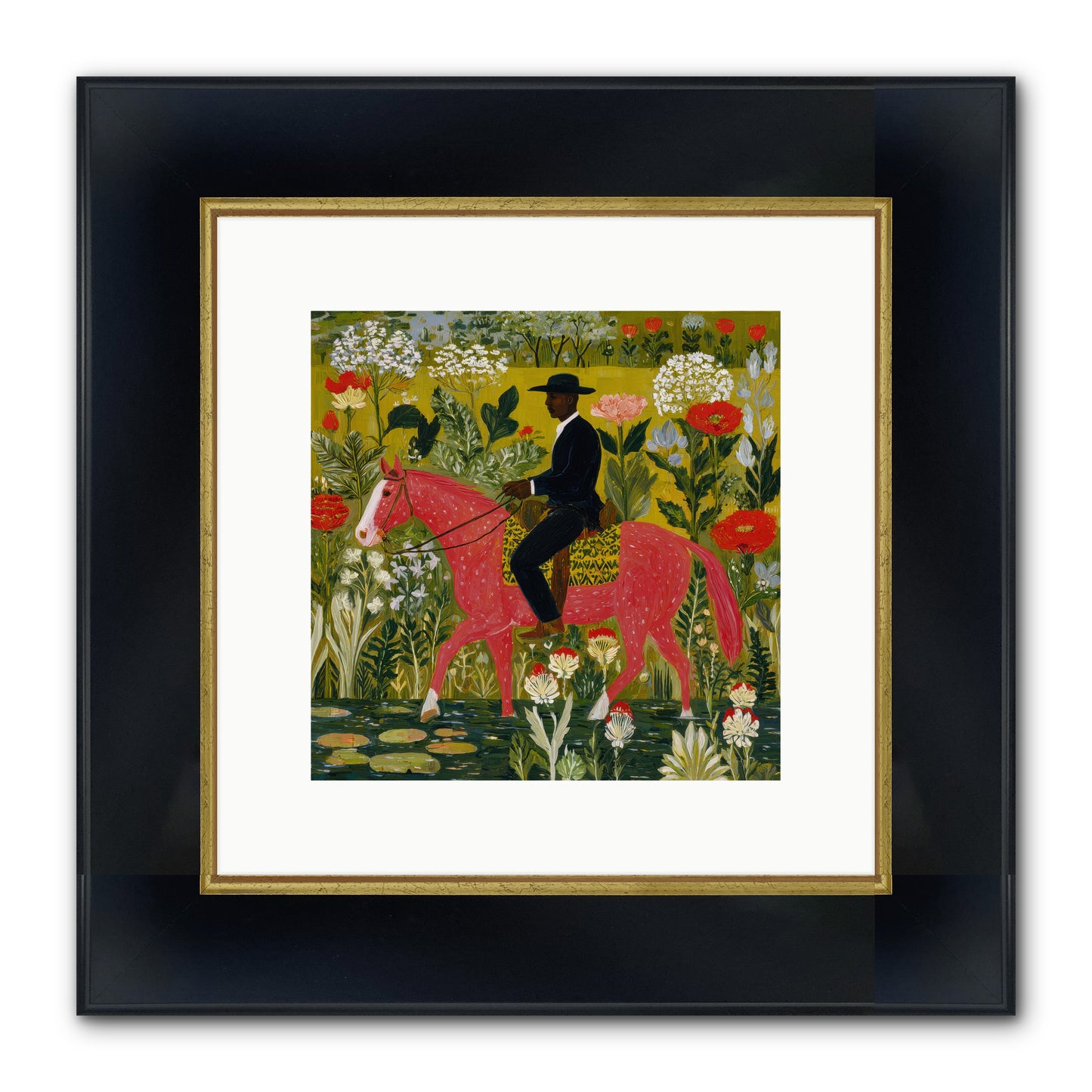 Unhurried and Sure — Unhurried-and-Sure-10x10-Framed-Print-Wide-Black-w-Gold.jpg