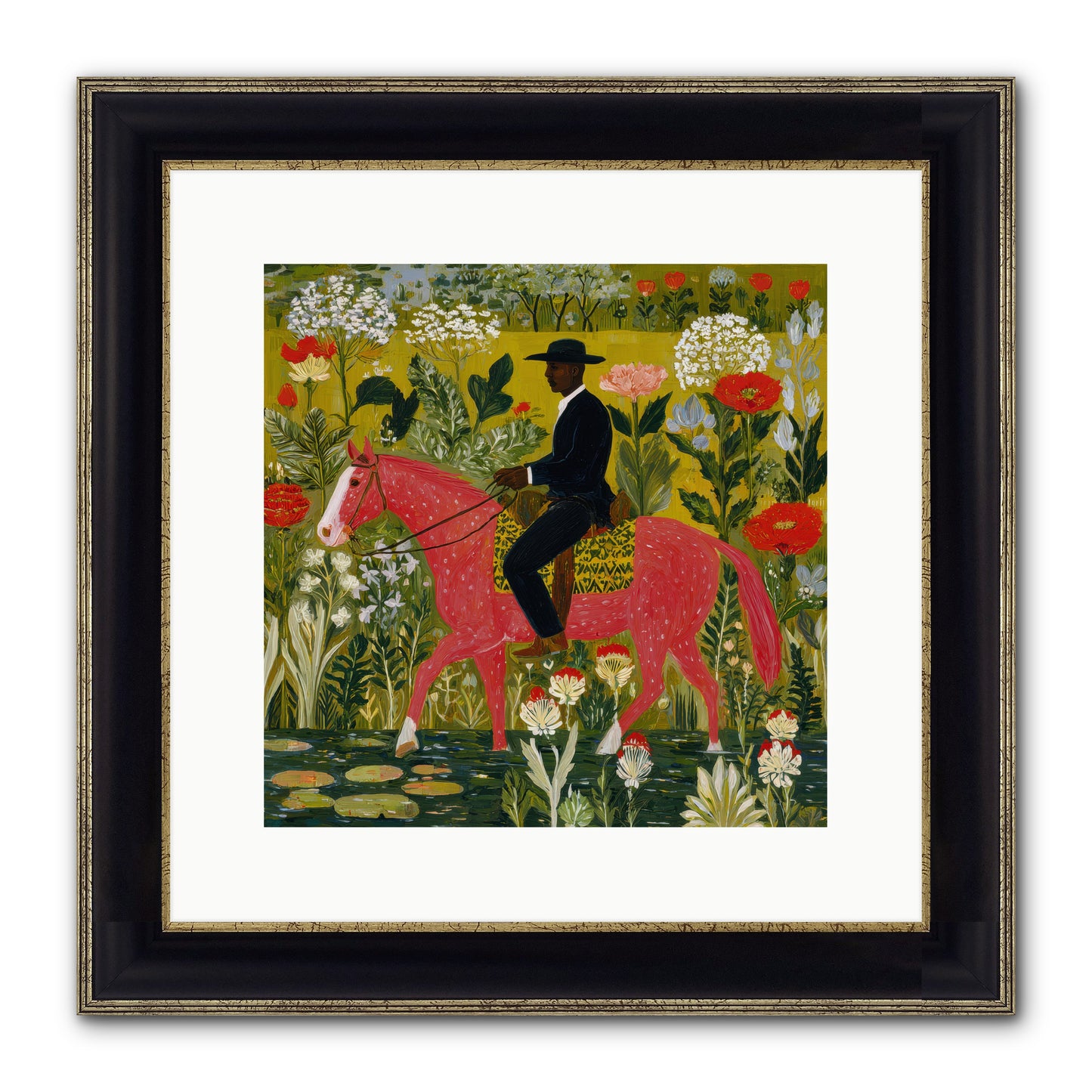 Unhurried and Sure — Unhurried-and-Sure-12x12-Framed-Print-Black-Gold.jpg