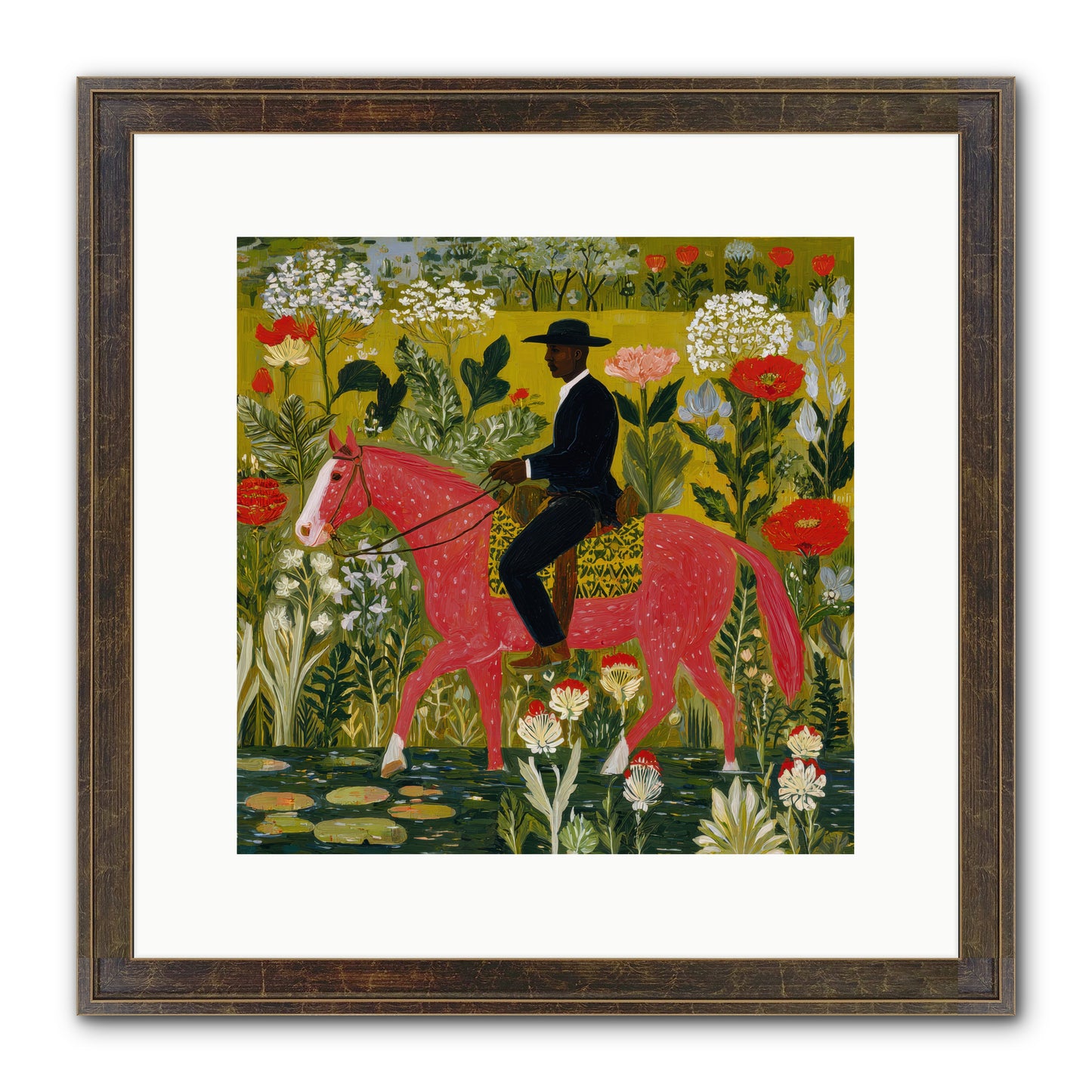 Unhurried and Sure — Unhurried-and-Sure-12x12-Framed-Print-Slimwoods-Black-Gold.jpg