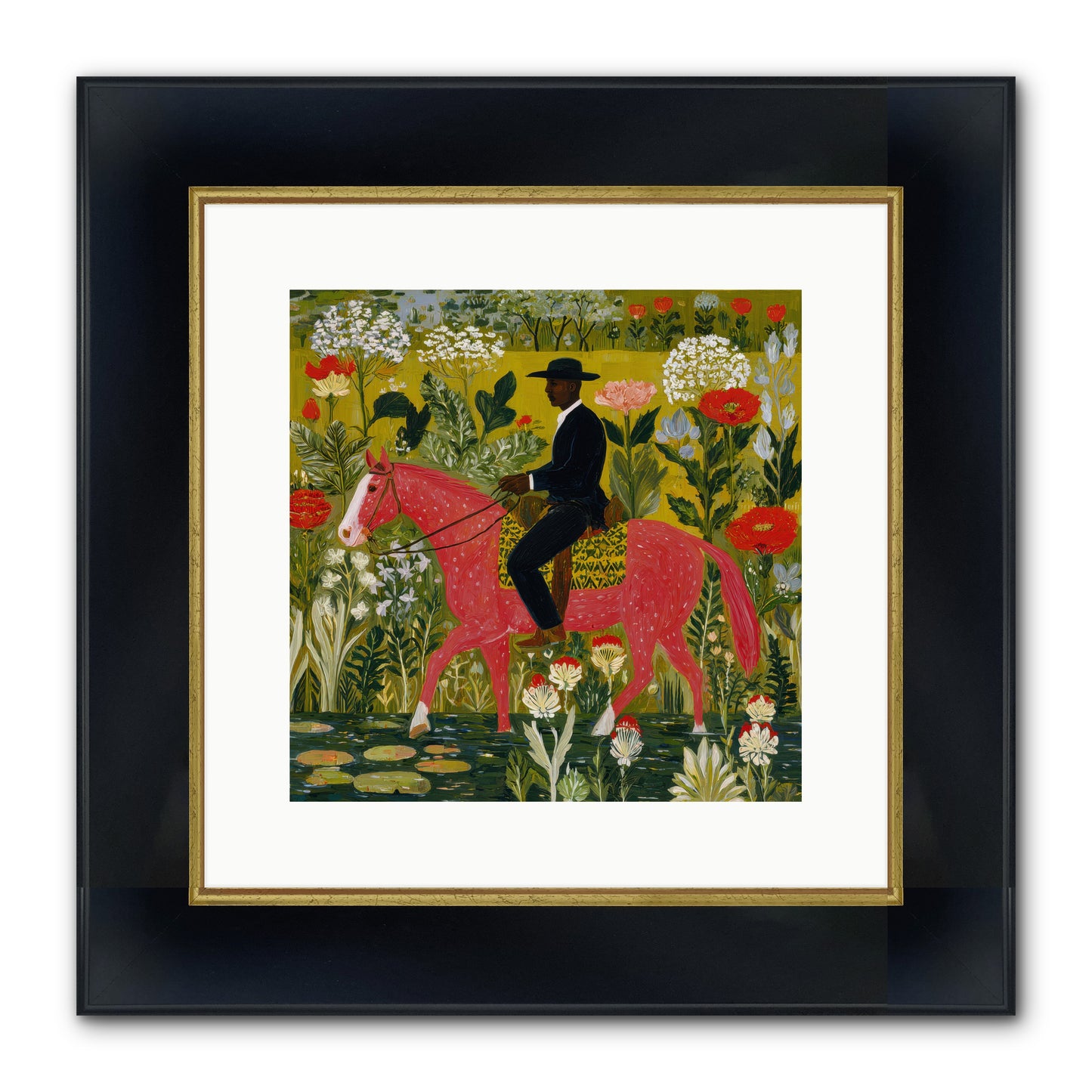 Unhurried and Sure — Unhurried-and-Sure-12x12-Framed-Print-Wide-Black-w-Gold.jpg