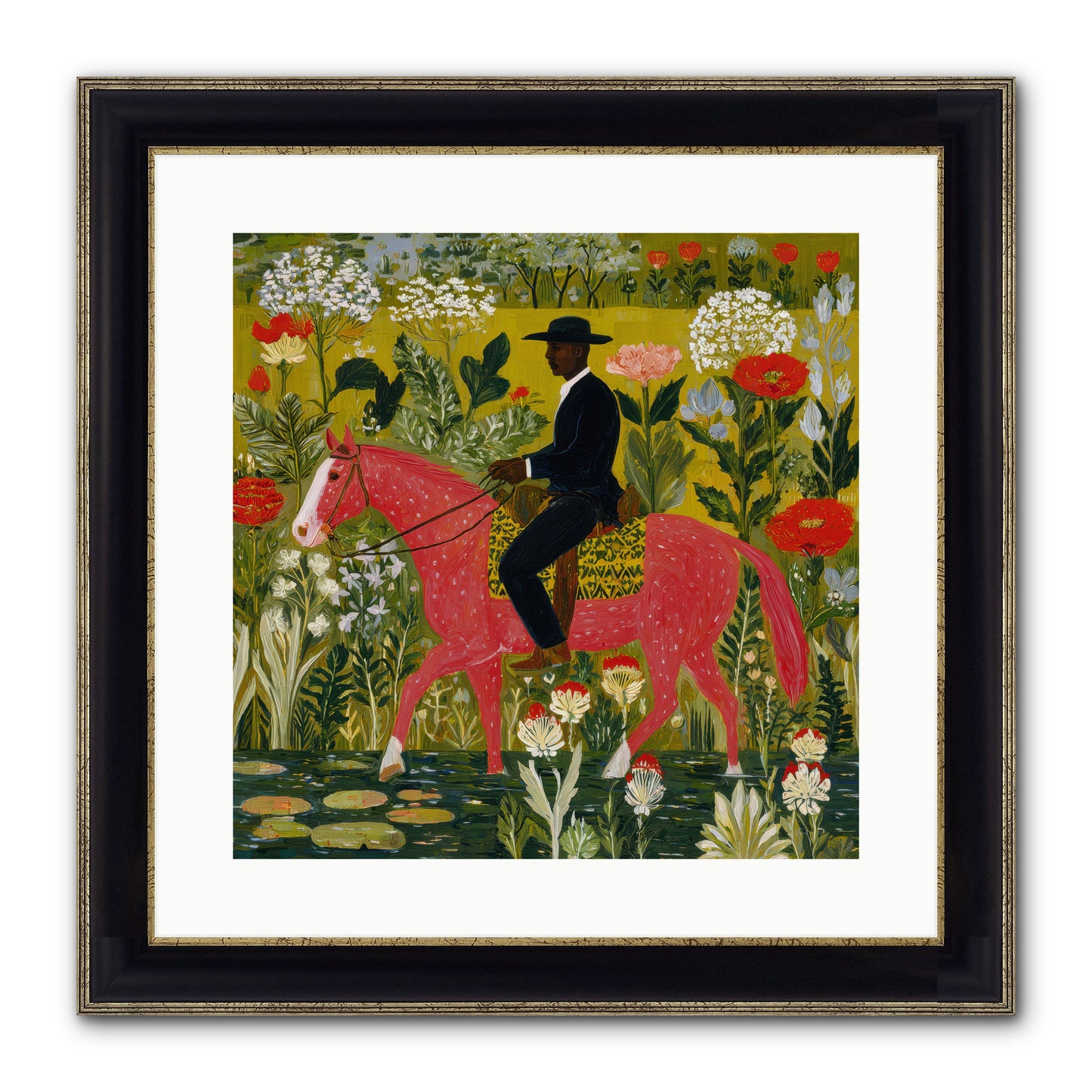Unhurried and Sure — Unhurried-and-Sure-16x16-Framed-Print-Black-Gold.jpg