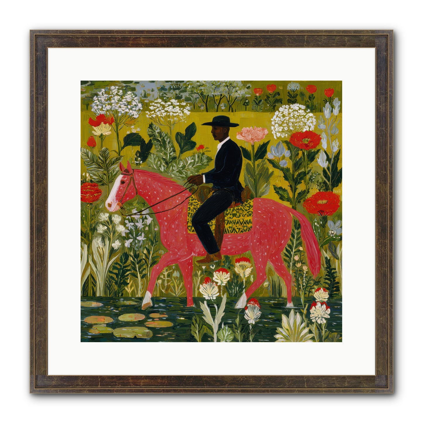 Unhurried and Sure — Unhurried-and-Sure-16x16-Framed-Print-Slimwoods-Black-Gold.jpg