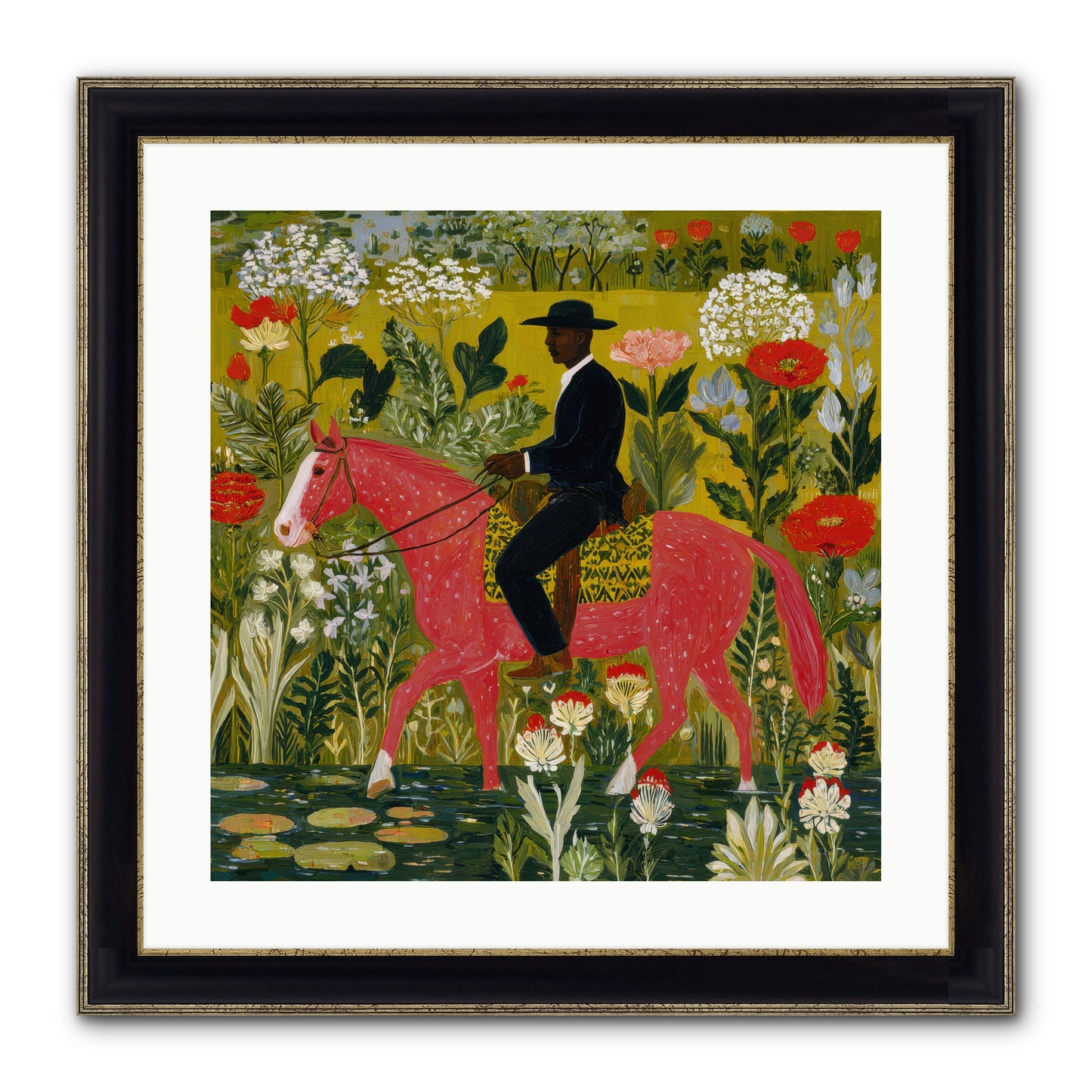 Unhurried and Sure — Unhurried-and-Sure-20x20-Framed-Print-Black-Gold.jpg