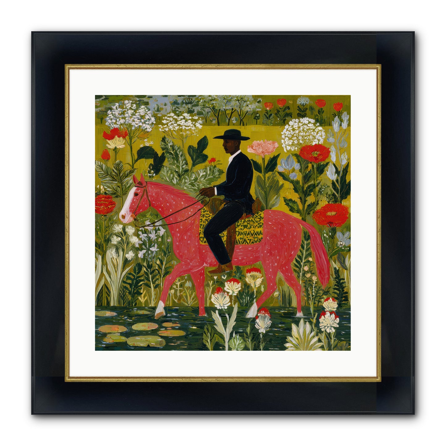 Unhurried and Sure — Unhurried-and-Sure-20x20-Framed-Print-Wide-Black-w-Gold.jpg