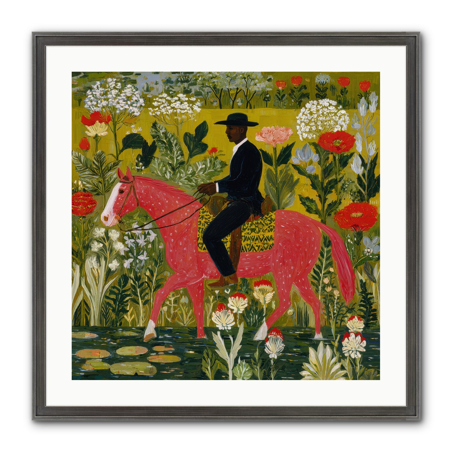 Unhurried and Sure — Unhurried-and-Sure-24x24-Framed-Print-Slimwoods-Black-Silver.jpg