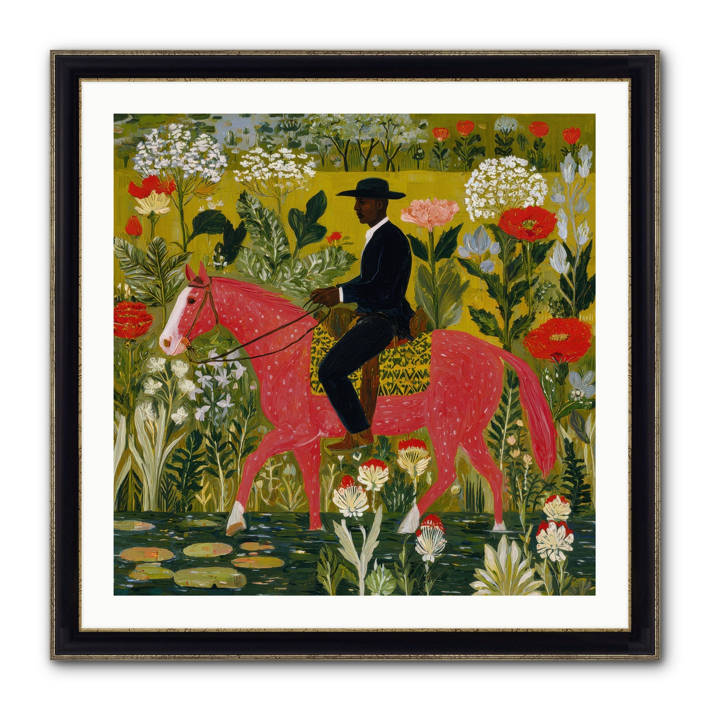 Unhurried and Sure — Unhurried-and-Sure-30x30-Framed-Print-Black-Gold.jpg