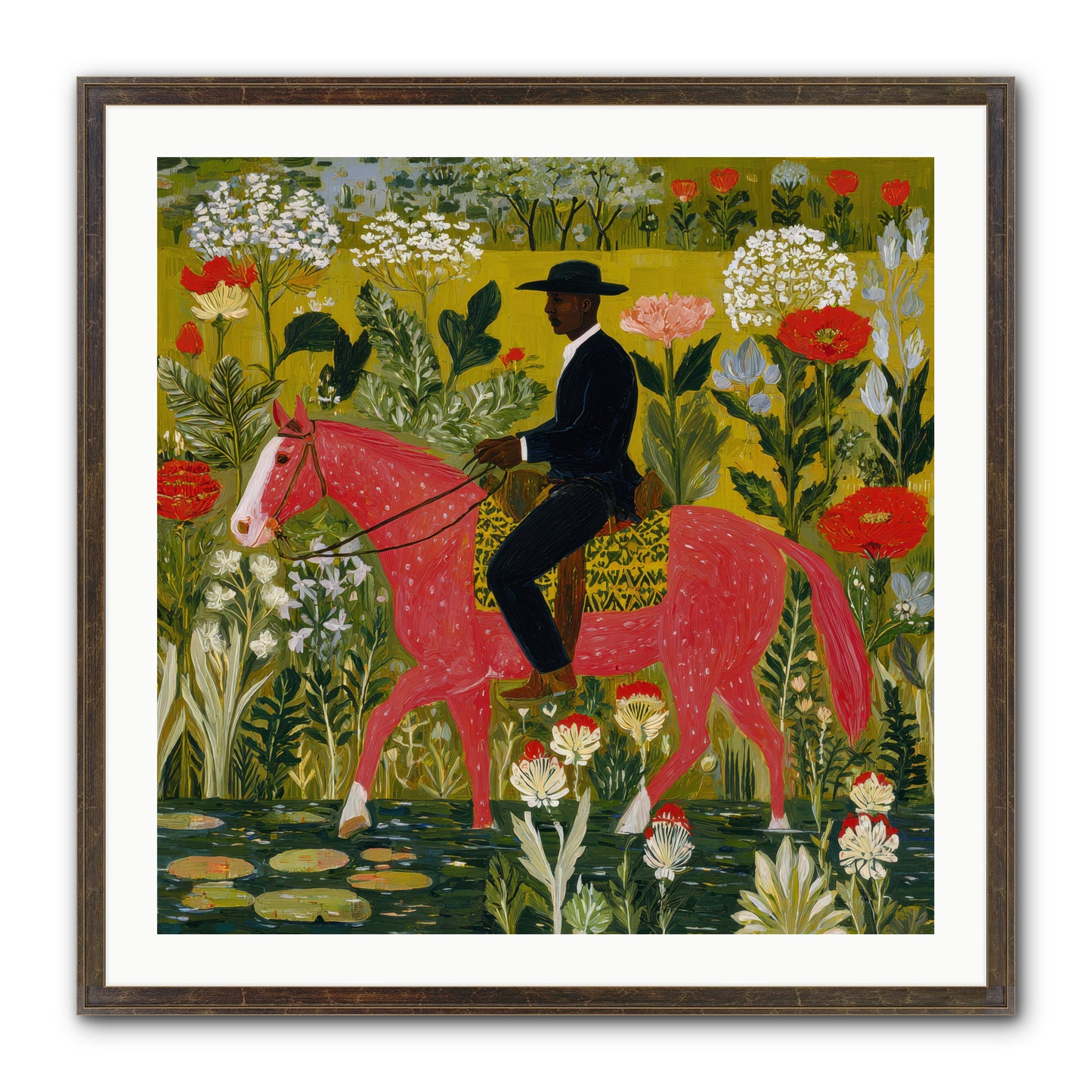 Unhurried and Sure — Unhurried-and-Sure-30x30-Framed-Print-Slimwoods-Black-Gold.jpg