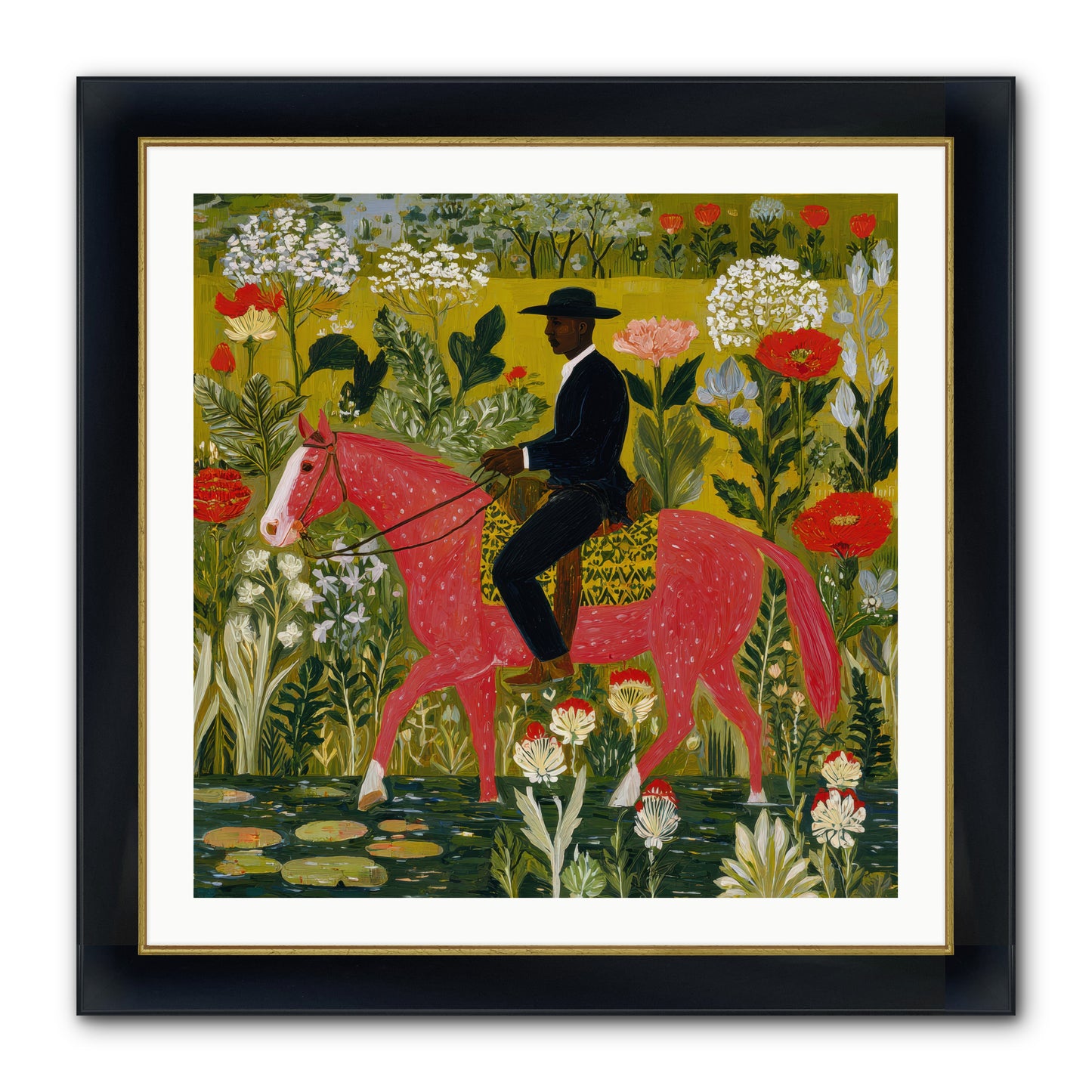 Unhurried and Sure — Unhurried-and-Sure-30x30-Framed-Print-Wide-Black-w-Gold.jpg