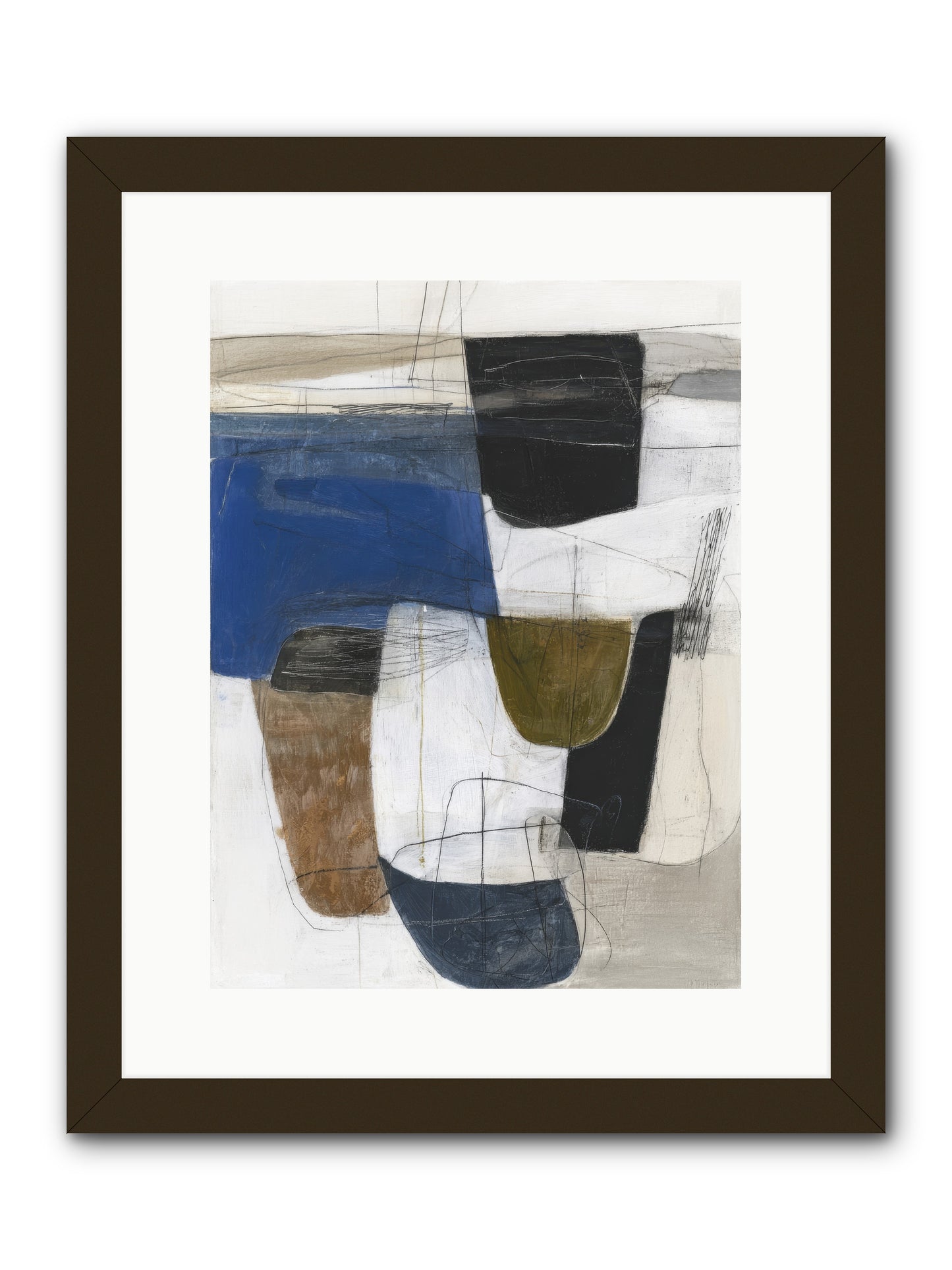 Unseen Current -- Framed Print - Black 12x16