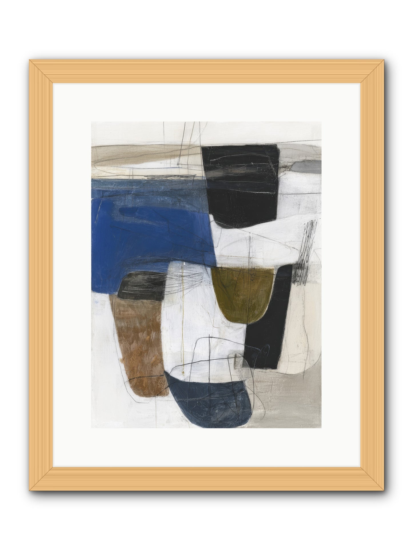 Unseen Current -- Framed Print - Natural 12x16