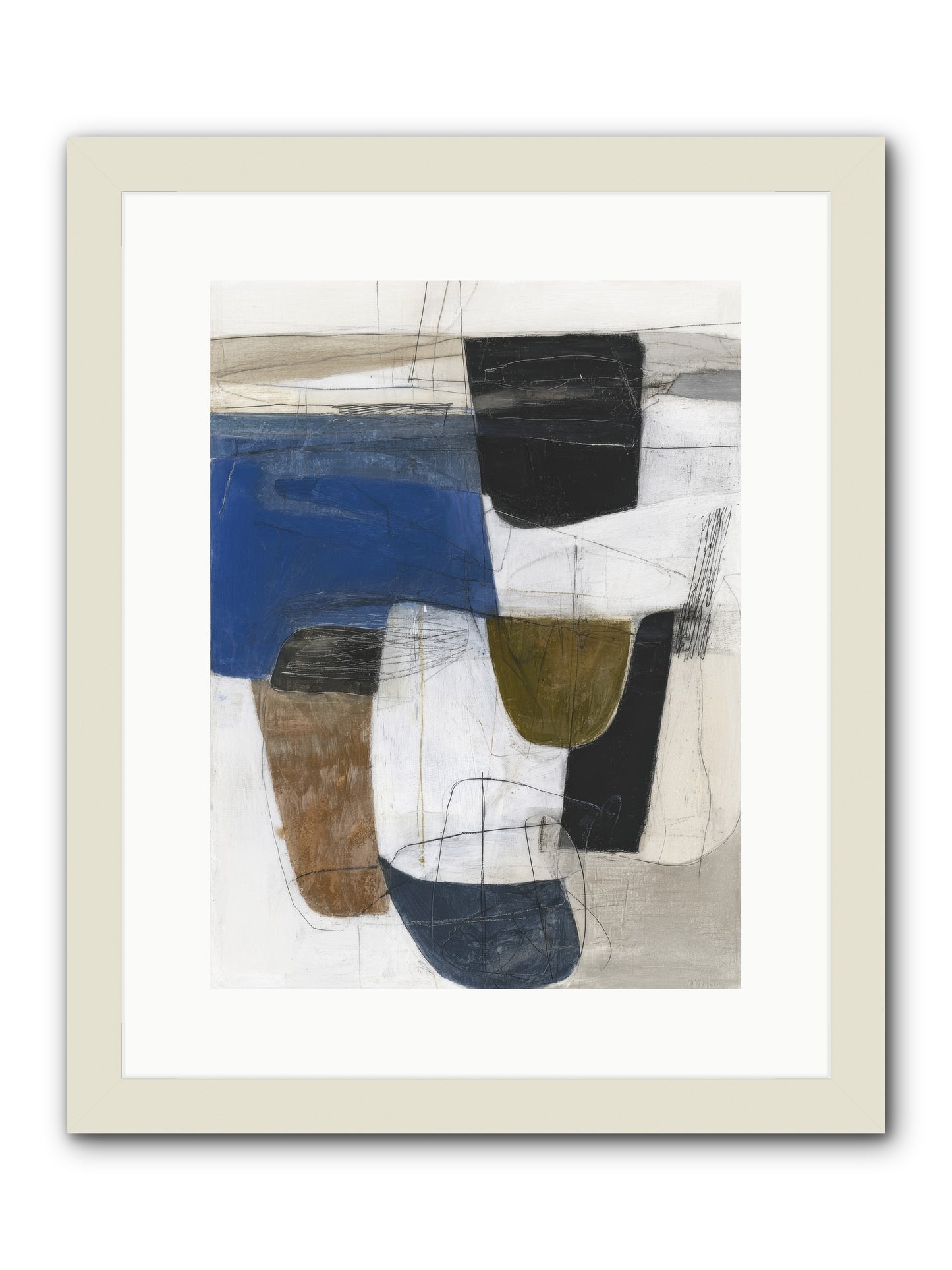 Unseen Current -- Framed Print - White 12x16