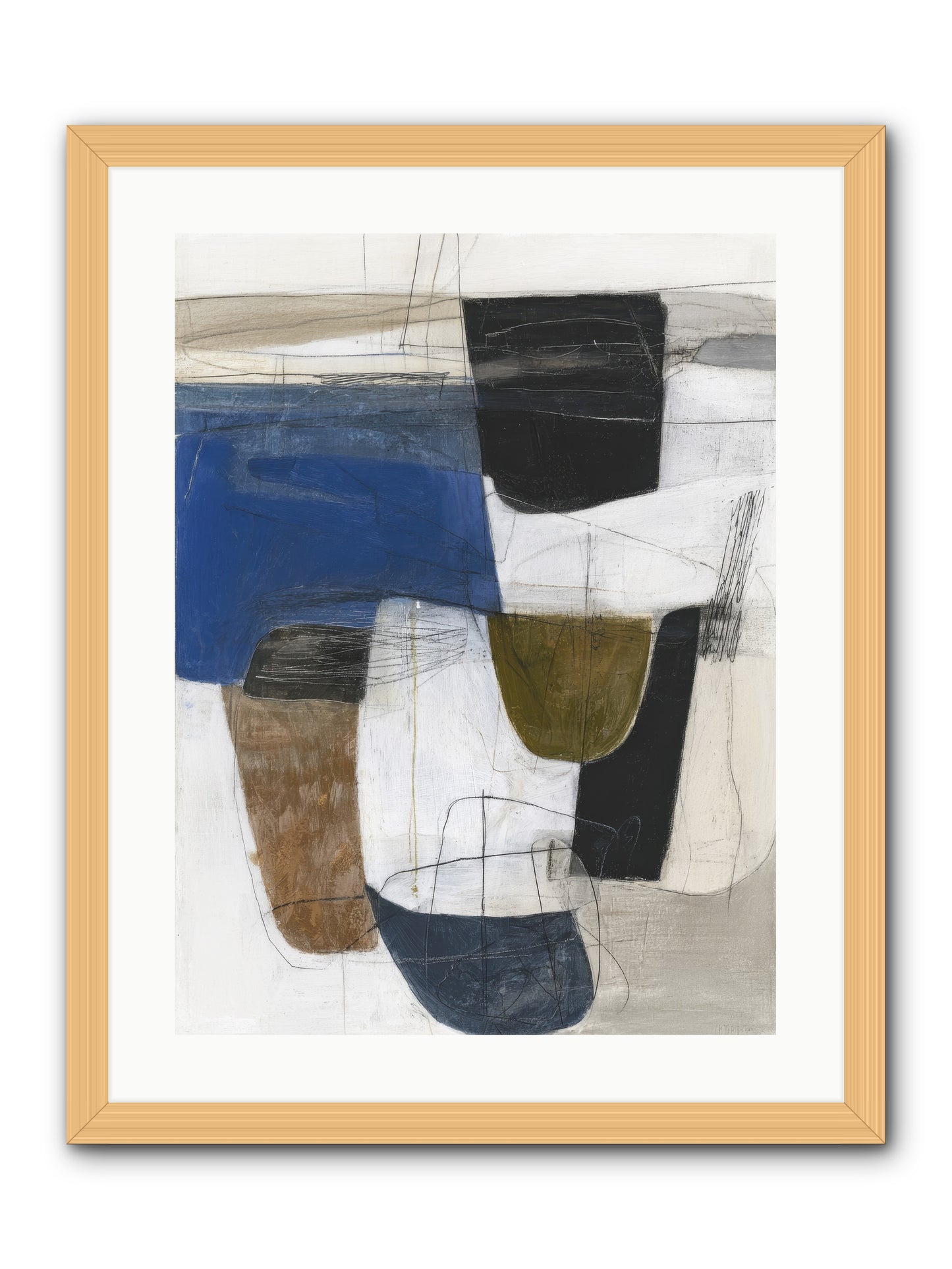 Unseen Current -- Framed Print - Natural 18x24