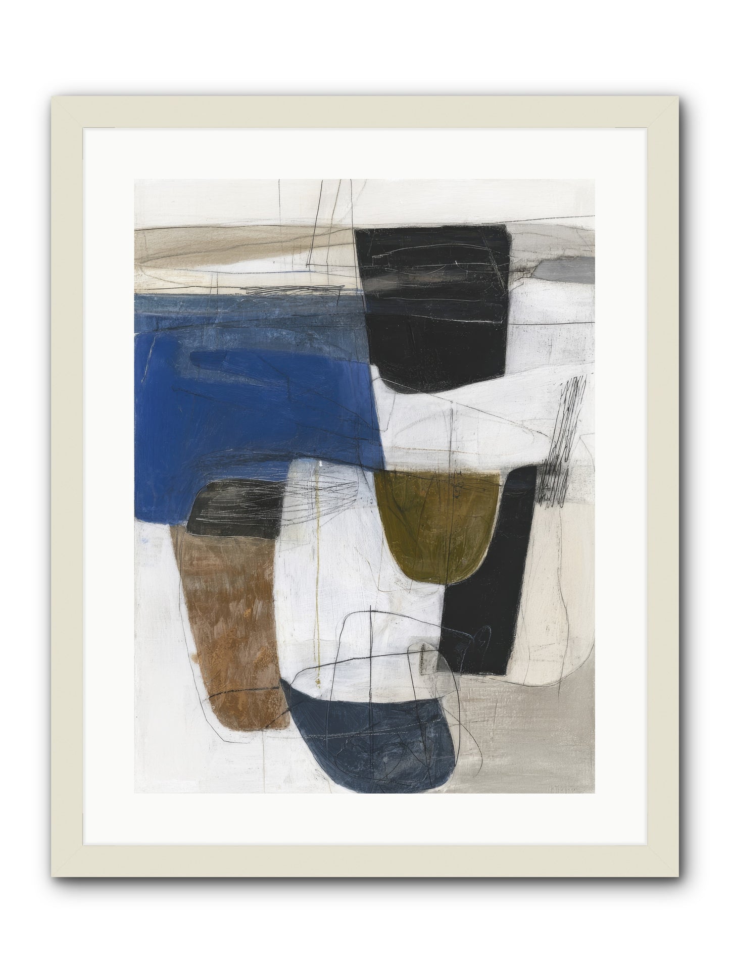 Unseen Current -- Framed Print - White 18x24