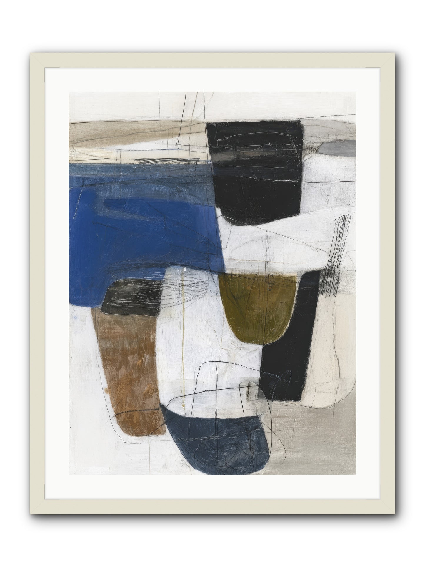 Unseen Current -- Framed Print - White 24x32