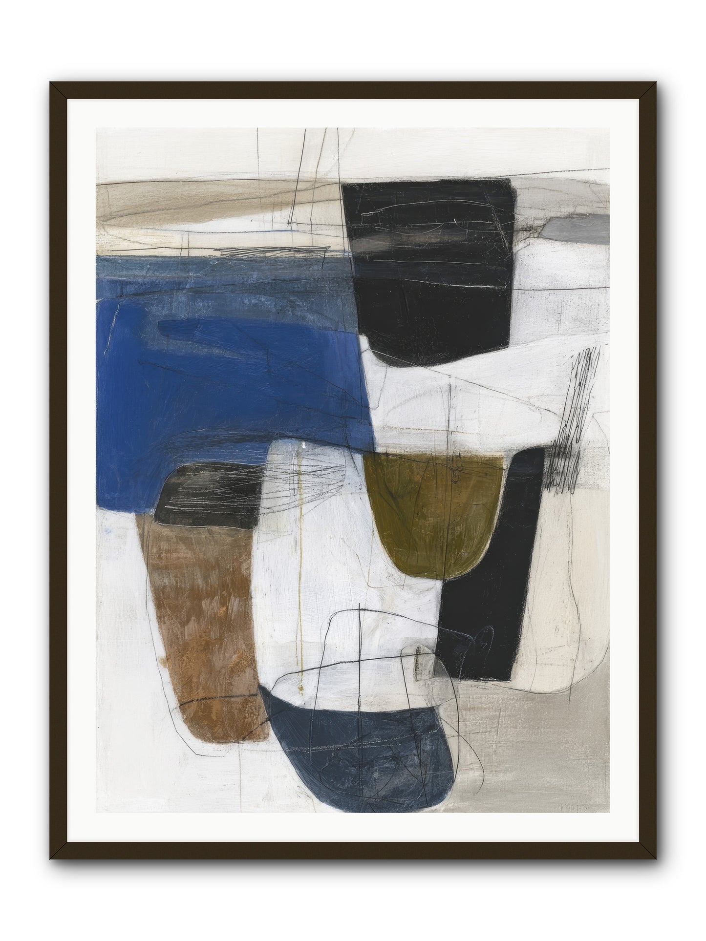 Unseen Current -- Framed Print - Black 36x48