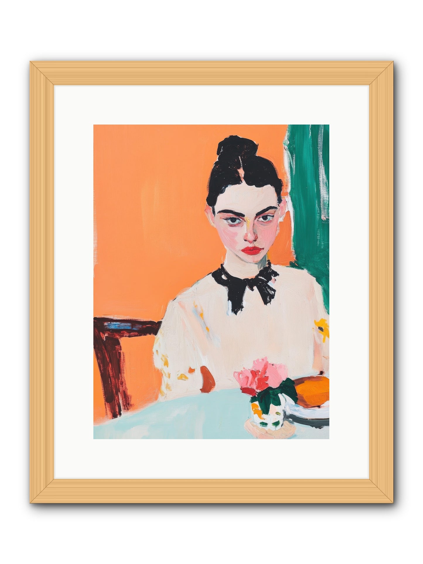 Unspoken Affections -- Framed Print - Natural 12x16
