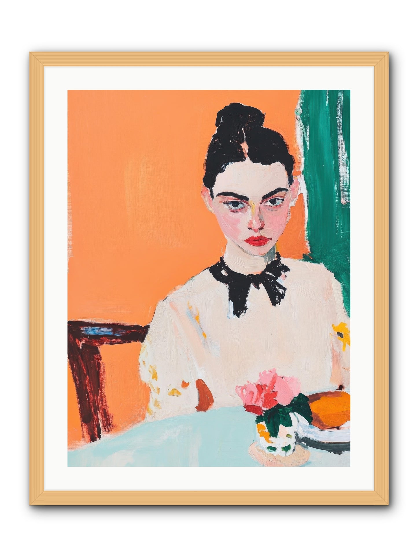 Unspoken Affections -- Framed Print - Natural 24x32