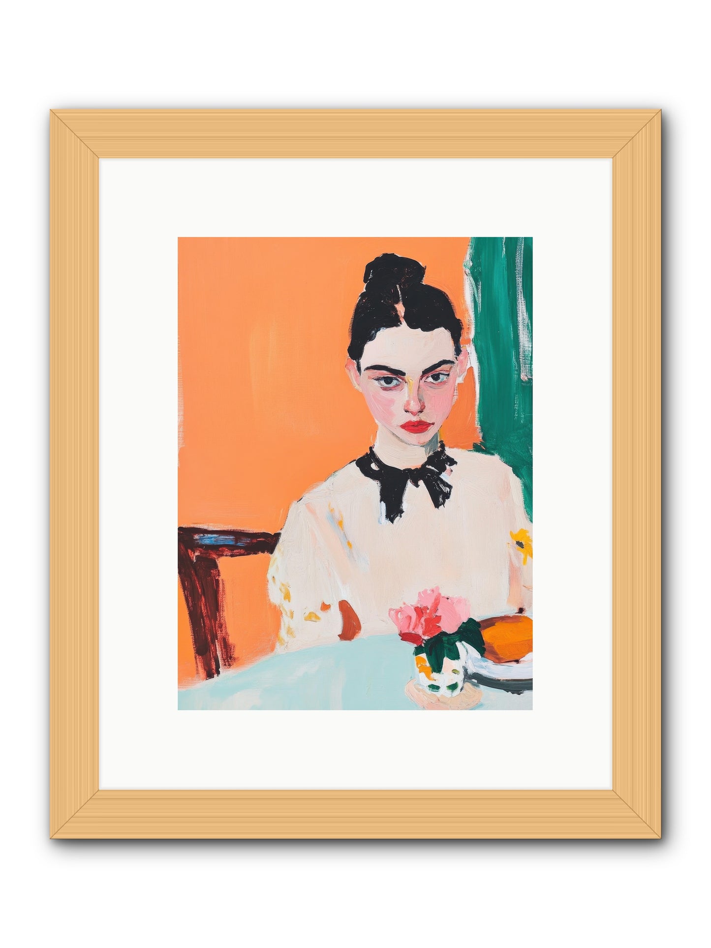 Unspoken Affections -- Framed Print - Natural 9x12