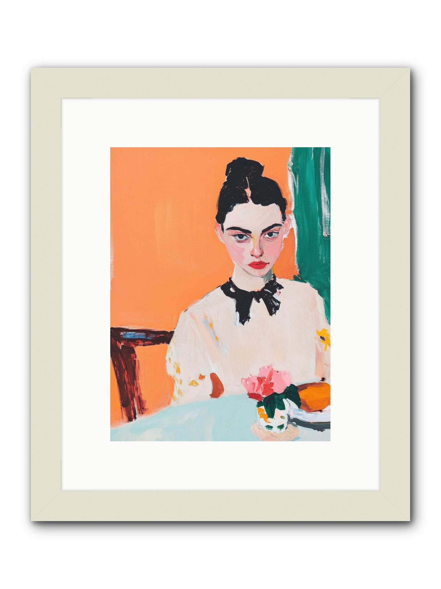 Unspoken Affections -- Framed Print - White 9x12