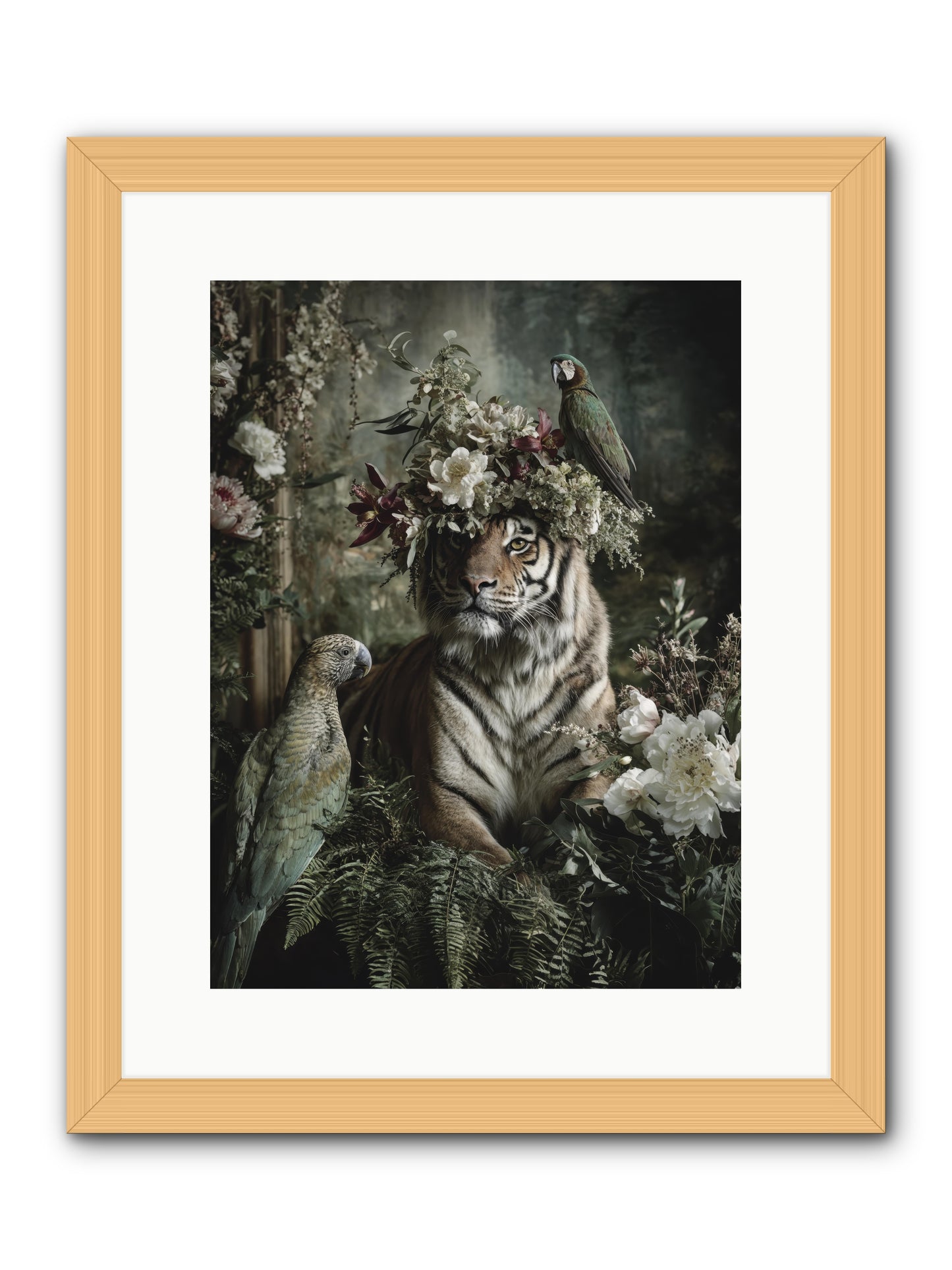 Unspoken Poem -- Framed Print - Natural 12x16