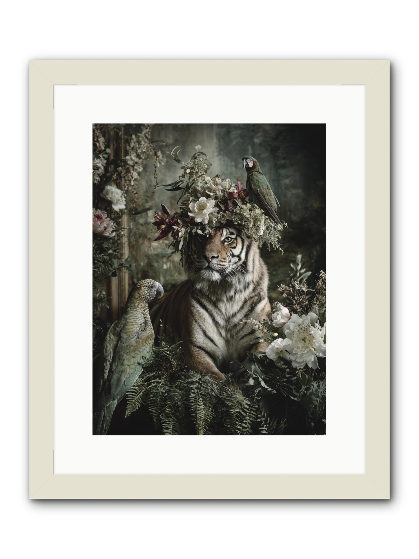 Unspoken Poem -- Framed Print - White 12x16