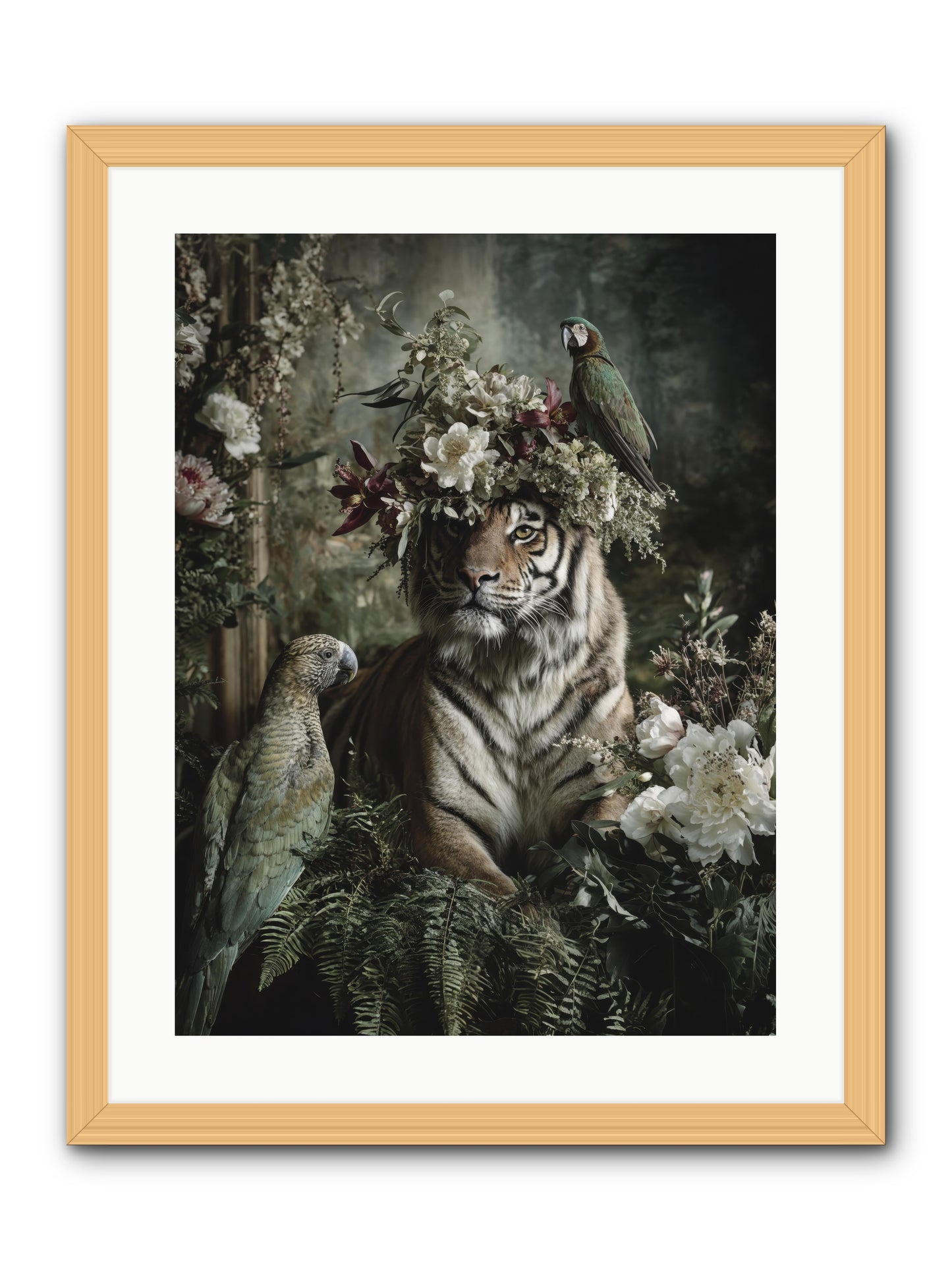 Unspoken Poem -- Framed Print - Natural 18x24